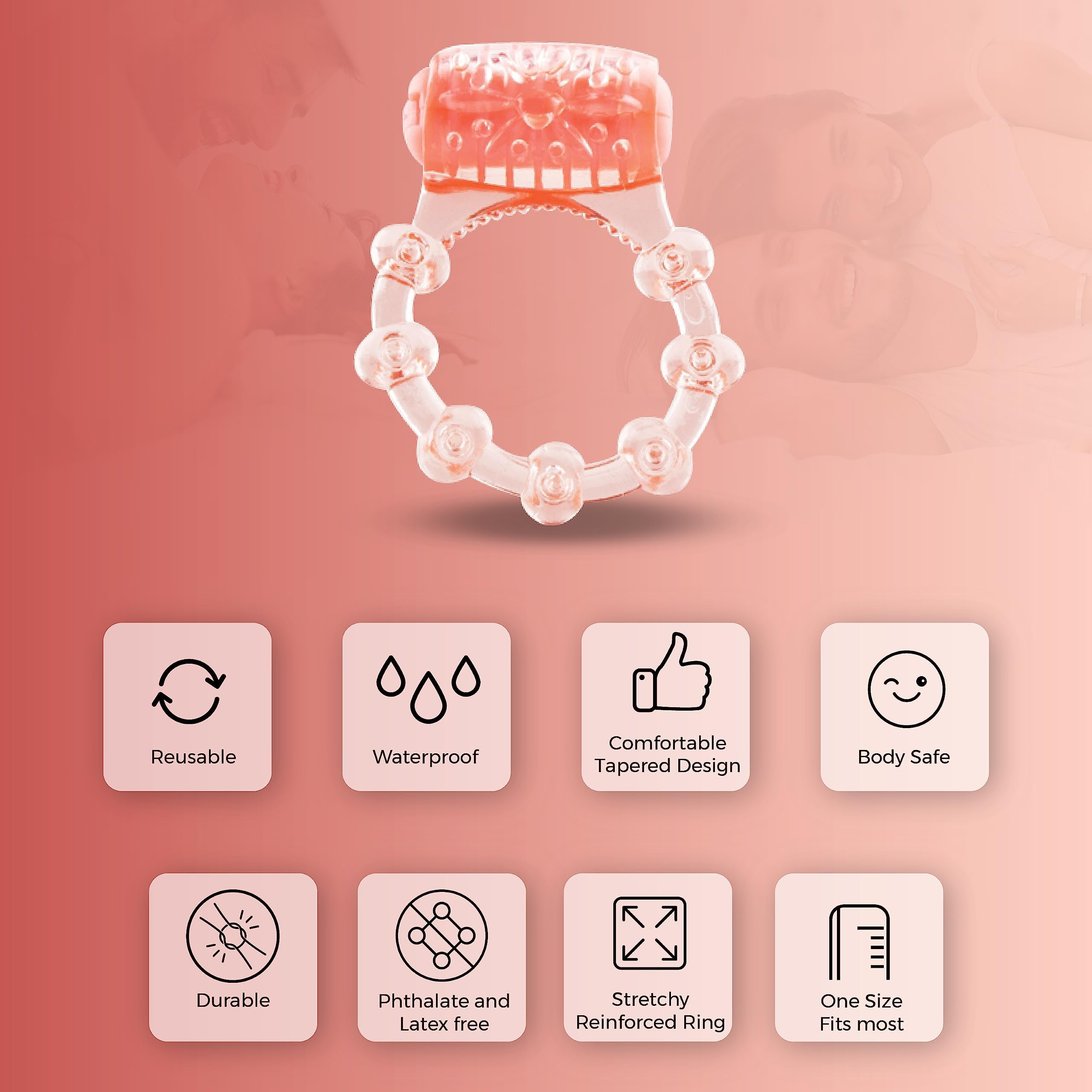 Amazon.com: Screaming O Vibrating Ring – 5-Pack Disposable Cock Rings,  Vibrating Sex Toys for Couples, One-Time Use, Clitoral Stimulator Ring,  Body-Safe : Health & Household
