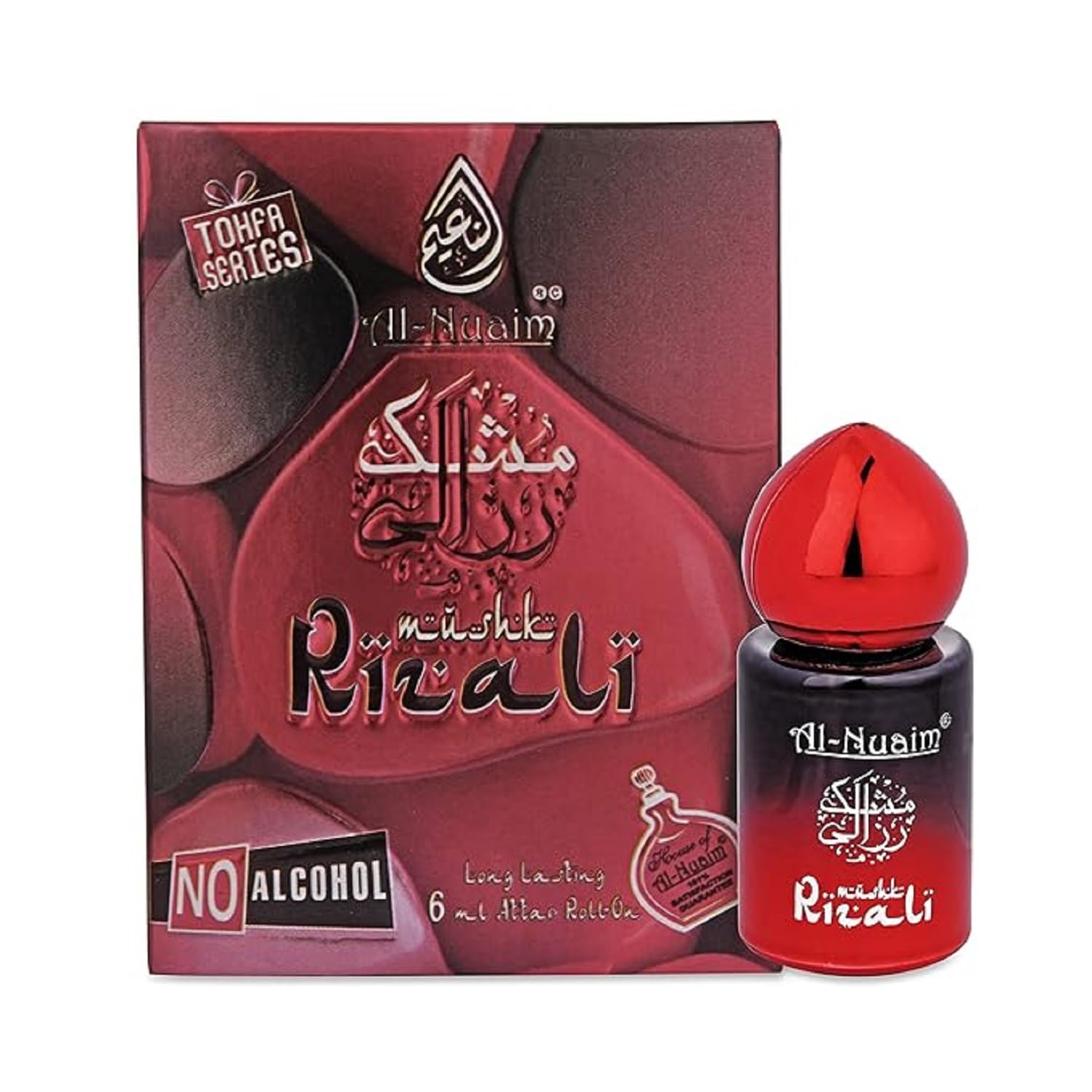 Al-NuaimTohfa Series Mushk Rizali Attar Roll On for Men & Women - 6ml | Alcohol Free Attar | Long Lasting Fragrance