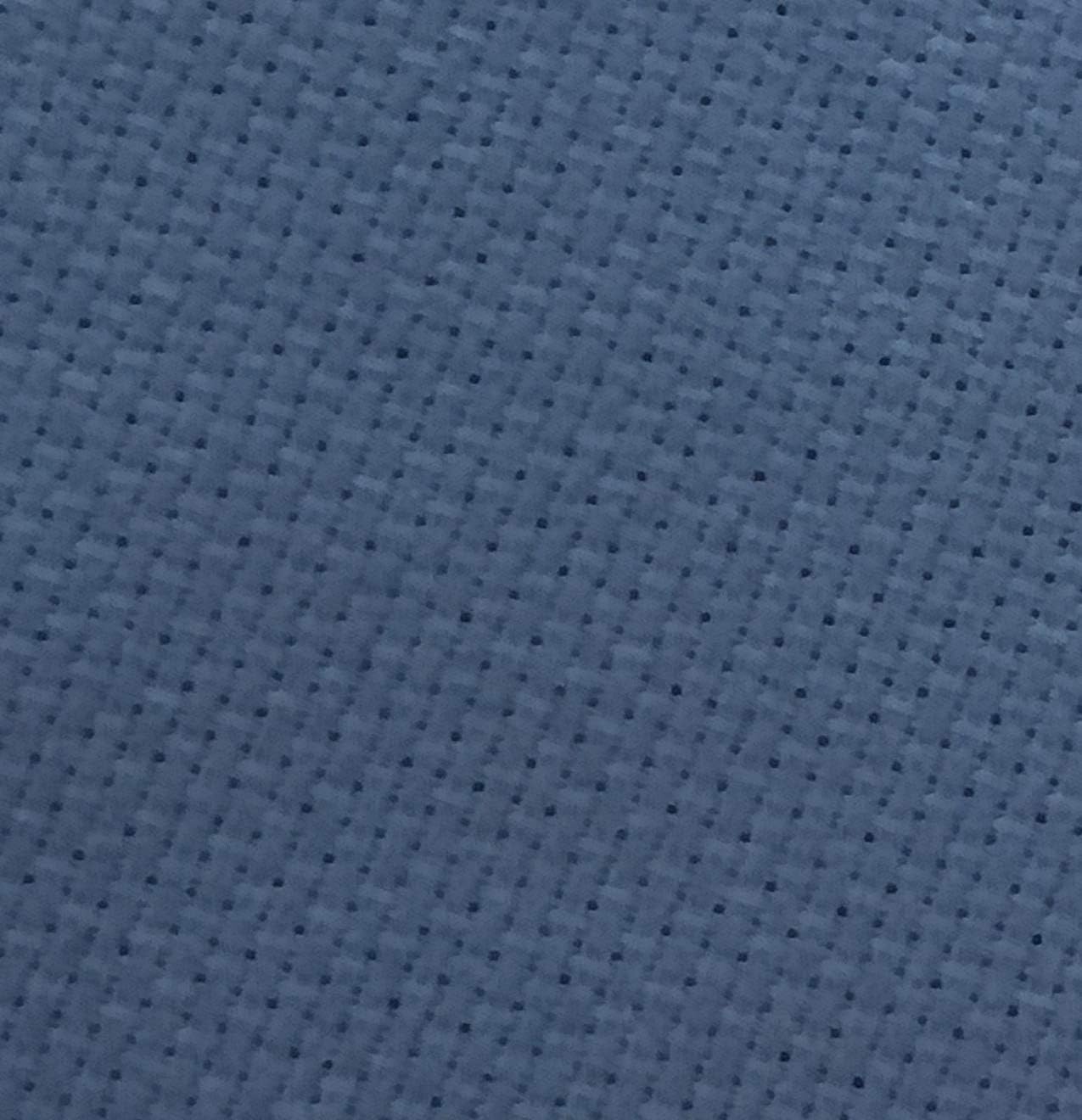 KCS 19" x 28" 14CT Counted Cotton Aida Cloth Cross Stitch Fabric (Jeans Blue), 48cmx72cm - Image 4