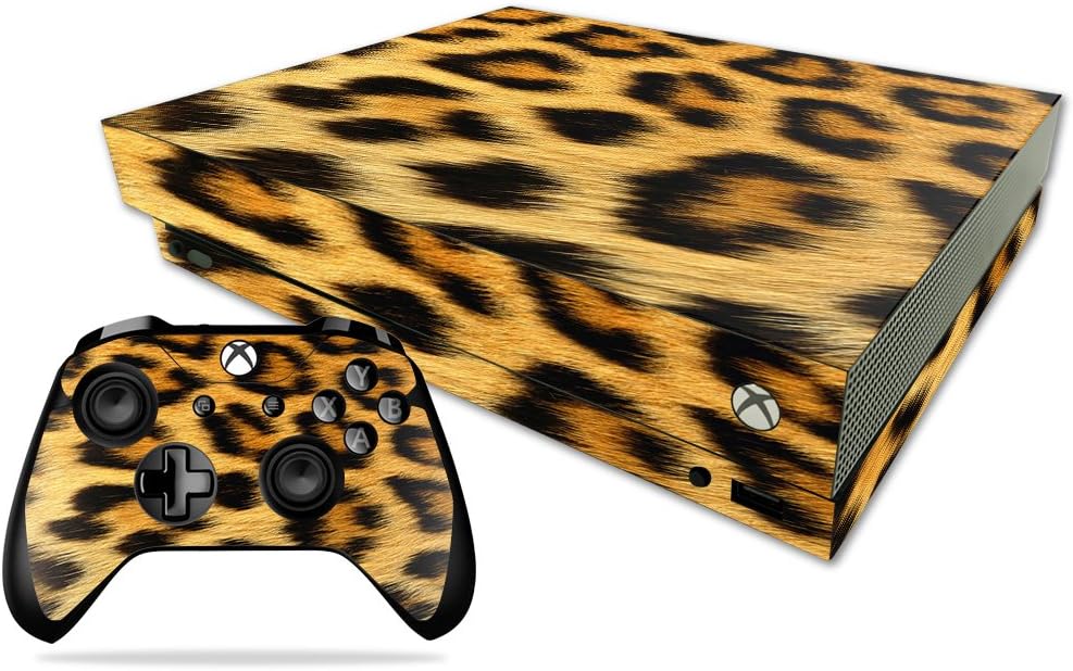 MightySkins Skin Compatible with Microsoft Xbox One X - Cheetah | Protective, Durable, and Unique Vinyl Decal wrap Cover | Easy to Apply, Remove, and Change Styles | Made in The USA
