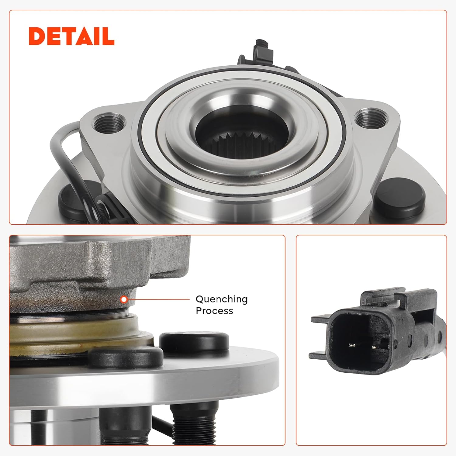 Front Wheel Hub Bearing Assembly Fit for Dodge Ram 1500 2009-2010 for Ram 1500 2011 5Lug W/ABS repalcement 515126