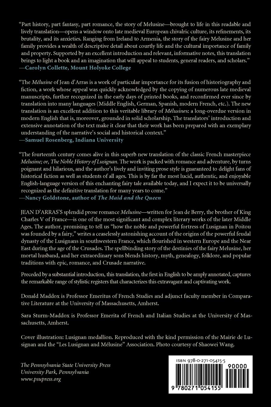 Melusine; or, The Noble History of Lusignan