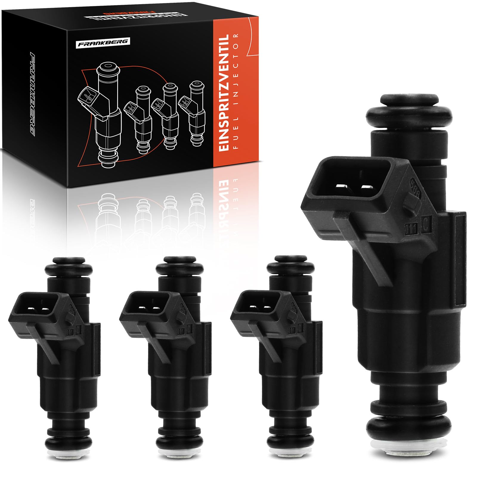 Frankberg 4 injecteurs de carburant 0280156063 | Compatible avec: Léon 1M1, A3 8L1, TT 8N3, TT R.o.a.d.s.t.e.r 8N9