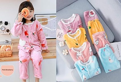 Camicia Da Notta In Flanella Per Bimba - 100% Cotone Morbido, Design Caldo E Comfortevole - Foto 5