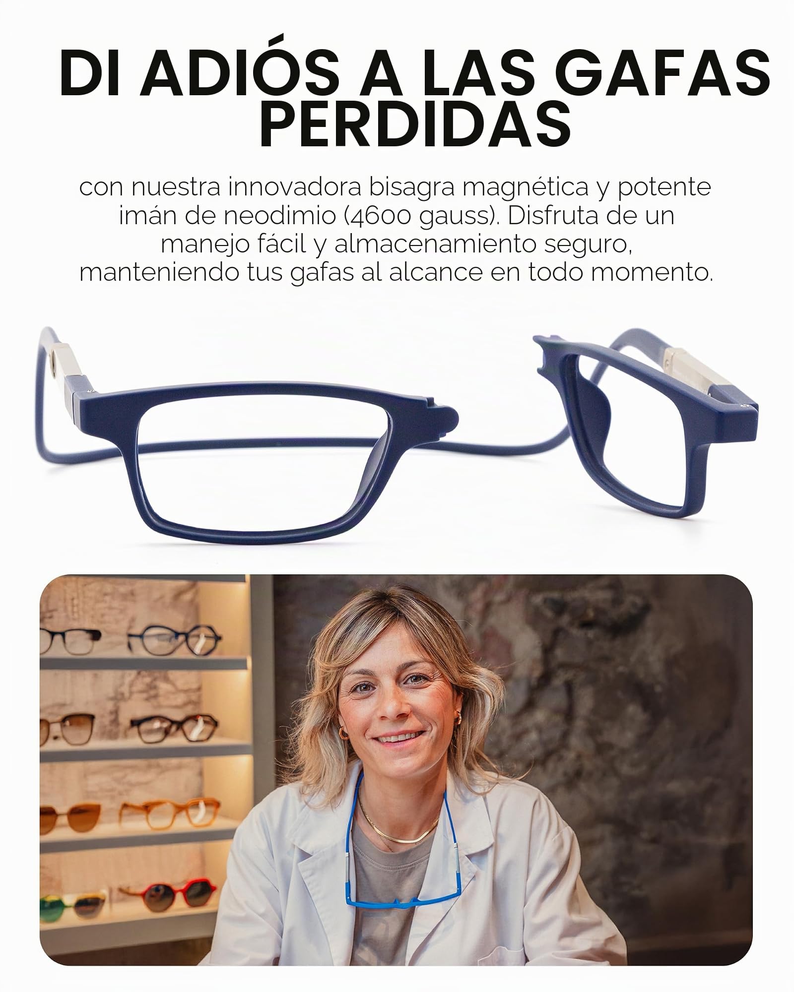 DIDINSKY Krik Gafas de Lectura Magnéticas, Filtro Luz Azul