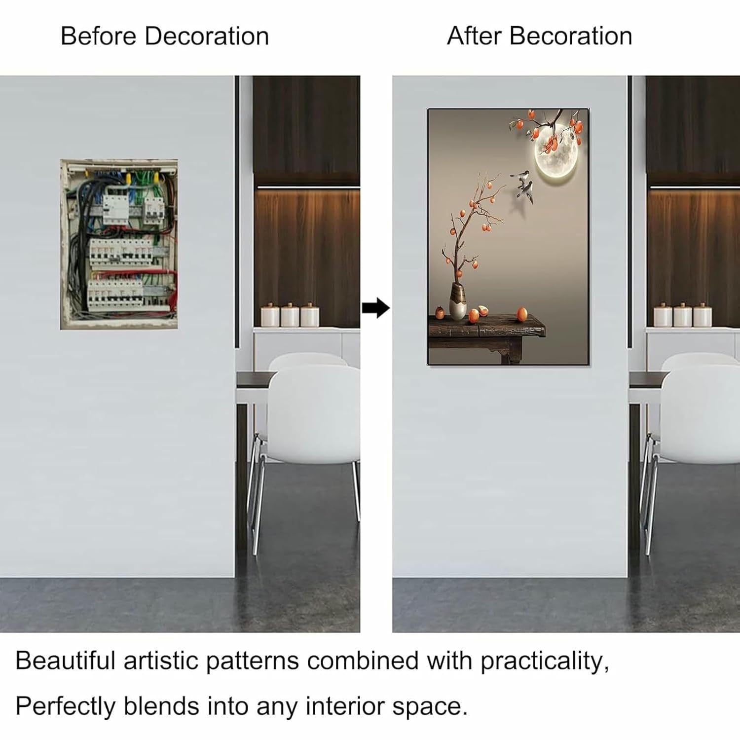 Circuit Breaker Box Decorative Panel Cover Electrical Panel Cover Creativity Flip Cover Meter Box Decorative Painting Creative