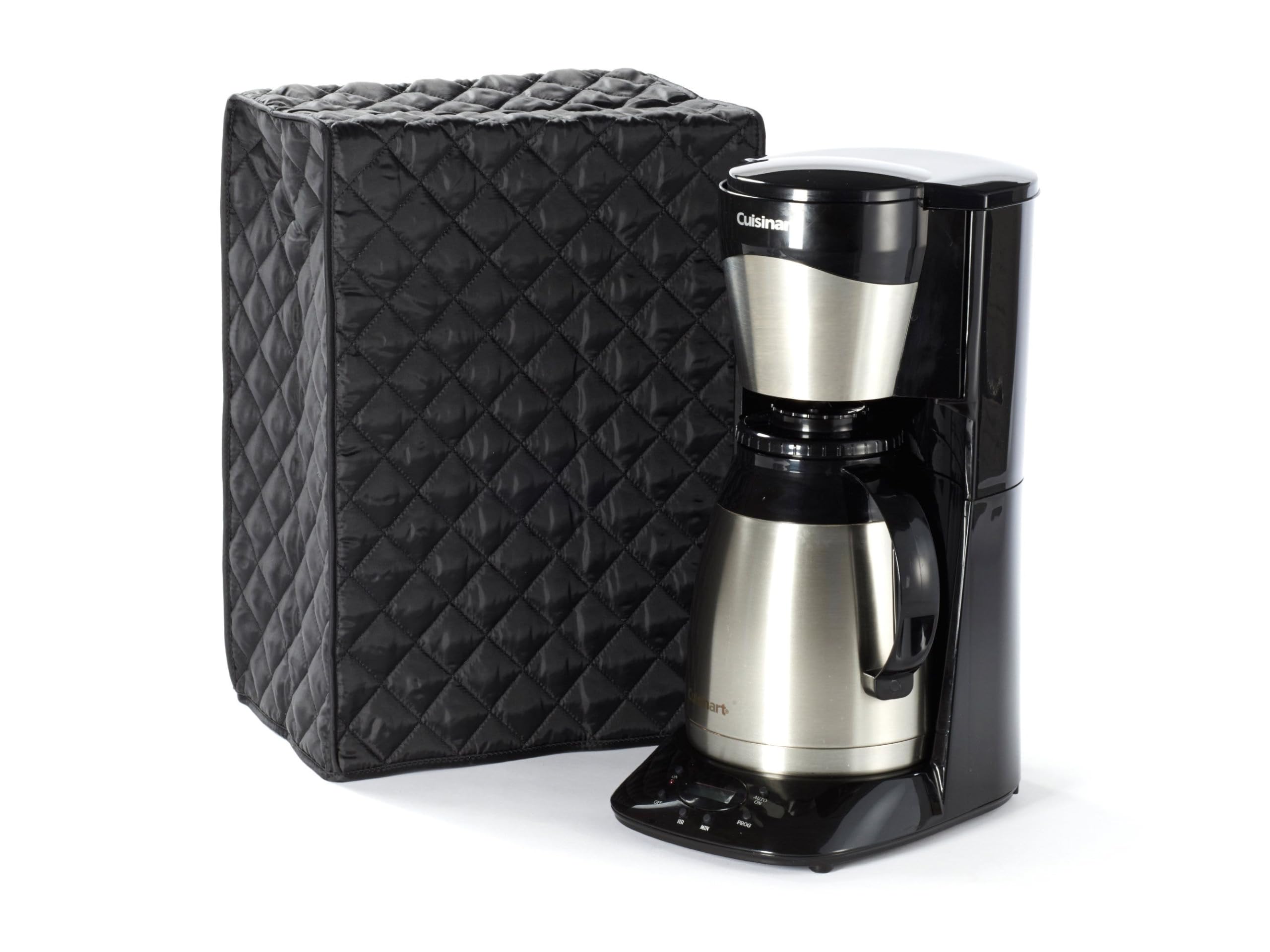 Covermates Coffee Maker Cover, 8"W x 8"D x 17"H, Black