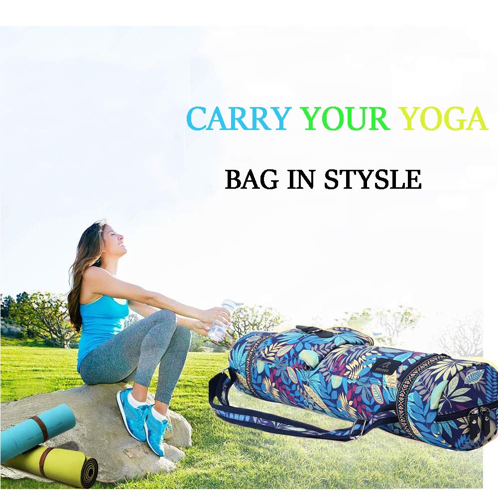 Sac De Transport Vianber Pour Tapis De Yoga - Pliable Avec Bandoulière Et Poches
