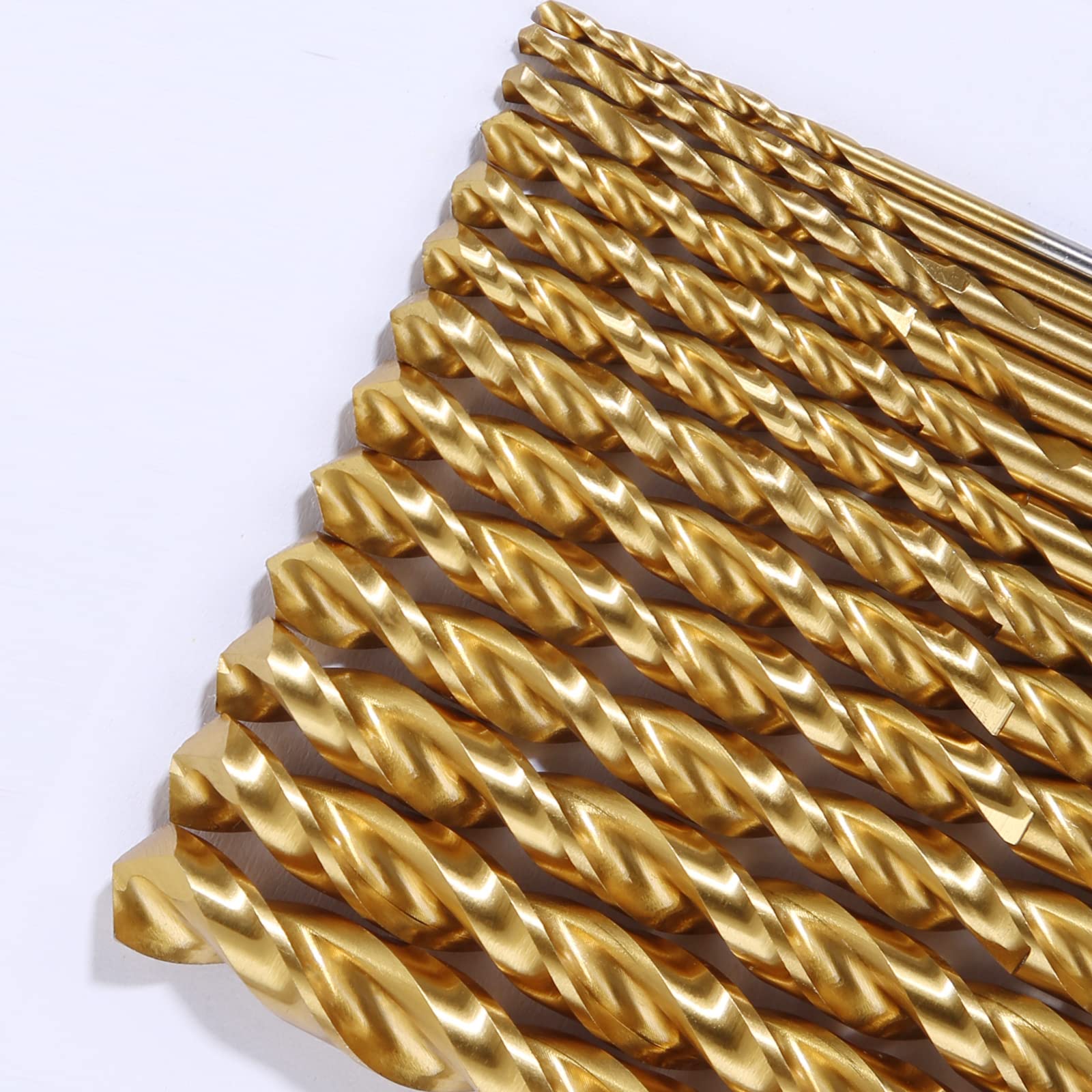 Juego de brocas helicoidales M42 con revestimiento de titanio 8% cobalto para acero inoxidable y metal duro, juego de brocas de alto cobalto con revestimiento de titanio de grado industrial