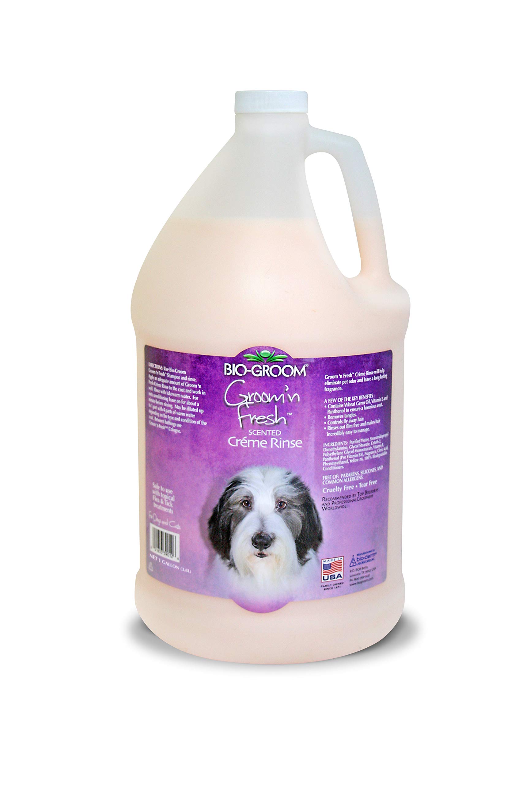 Bio-Groom Groom N Fresh Scented 100% Biodegradable Cruelty-Free Parabens-Free Creme Rinse Nourishing Dog Conditioner Infused with Vitamin E, Wheatgerm and Panthenol, 3.8 Lt (B09DYGHH9S) Amazon Price History, Amazon Price Tracker