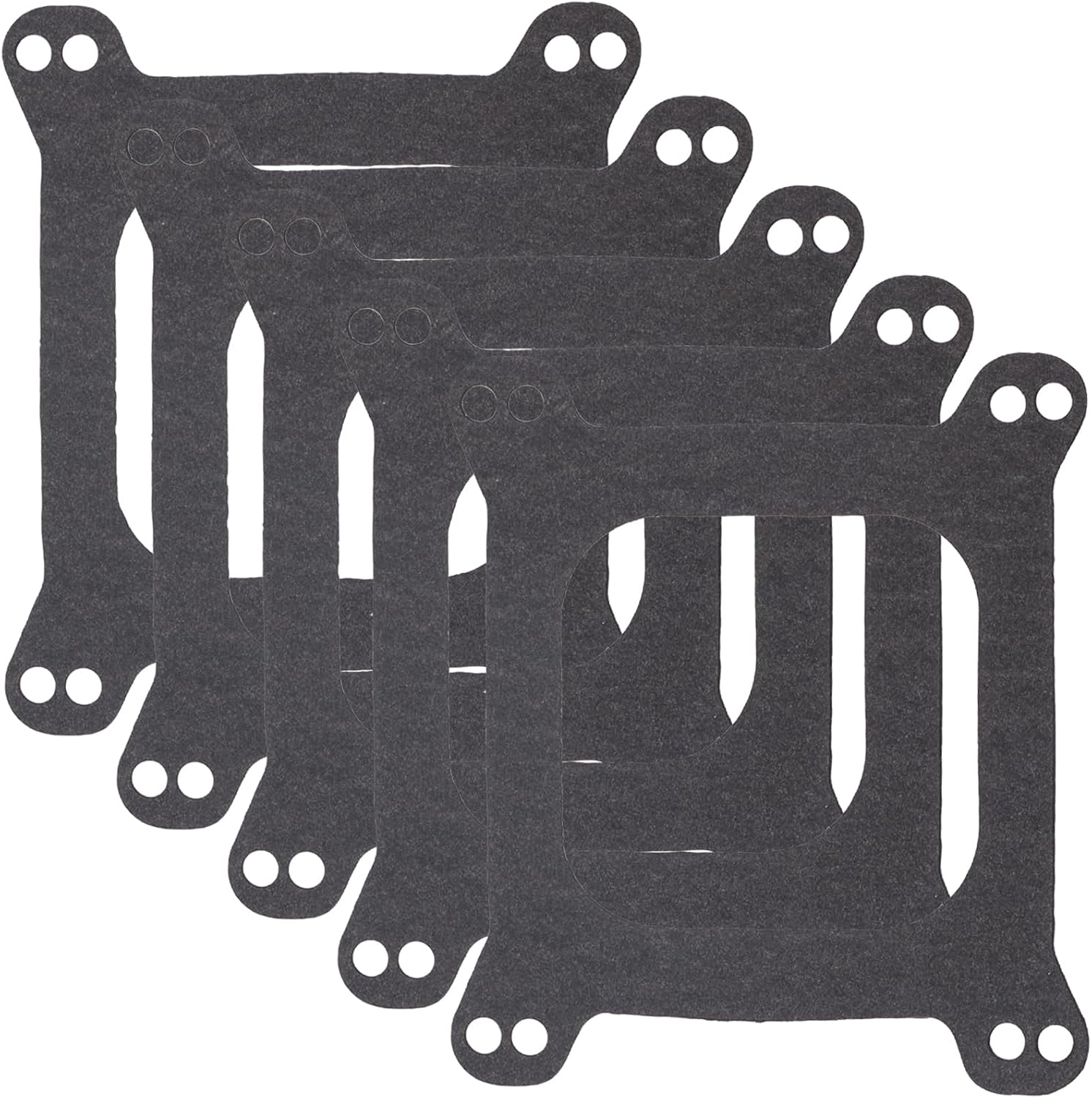 Holley Carburetor Base Gaskets 1900 Carburetor Mounting Gasket Open 4 bbl 1/16" Thick For Holley 4150 4160 Edelbrock Quadrajet SBC BBC 265 283 307 327 350 383 400 402 426W 440 455 10 Pack