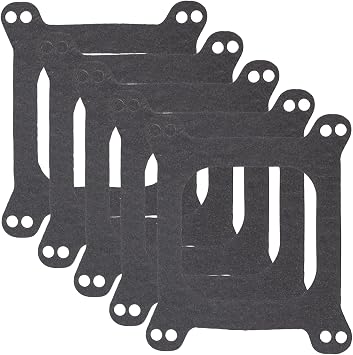 Holley Carburetor Base Gaskets 1900 Carburetor Mounting Gasket Open 4 bbl 1/16" Thick For Holley 4150 4160 Edelbrock Quadrajet SBC BBC 265 283 307 327 350 383 400 402 426W 440 455 5Pack
