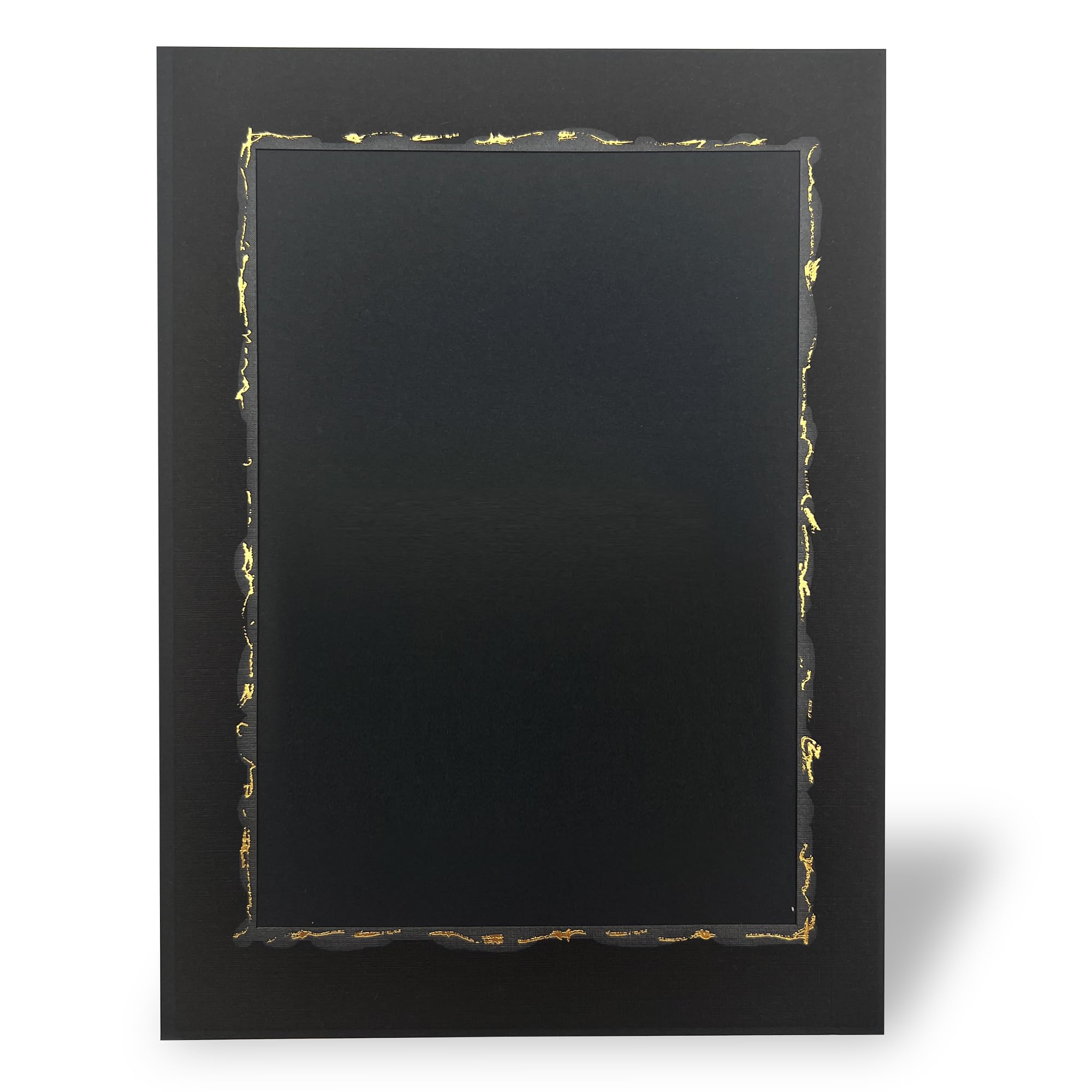 100 Stück Endlosleporello Leinen schwarz Silberdruck-Goldprägung für Bilder 13x18 cm nach Bedarf teilbar, für Jubiläum, Beerdigung, Trauerfeier, Geburtstag, Fotos, Lebenslauf