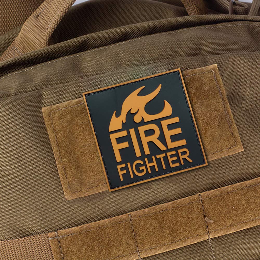 Morton Home 3D PVC FIRE Tactical Morale Rubber Patch (Yellow)