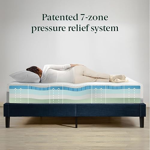 Miniatura 4 de Zinus 12 Inch QUADCOOL Memory Foam Mattress, King, Cool to Touch Soft Knit Cover, Cooling Gel Infusion, CertiPUR US Certified