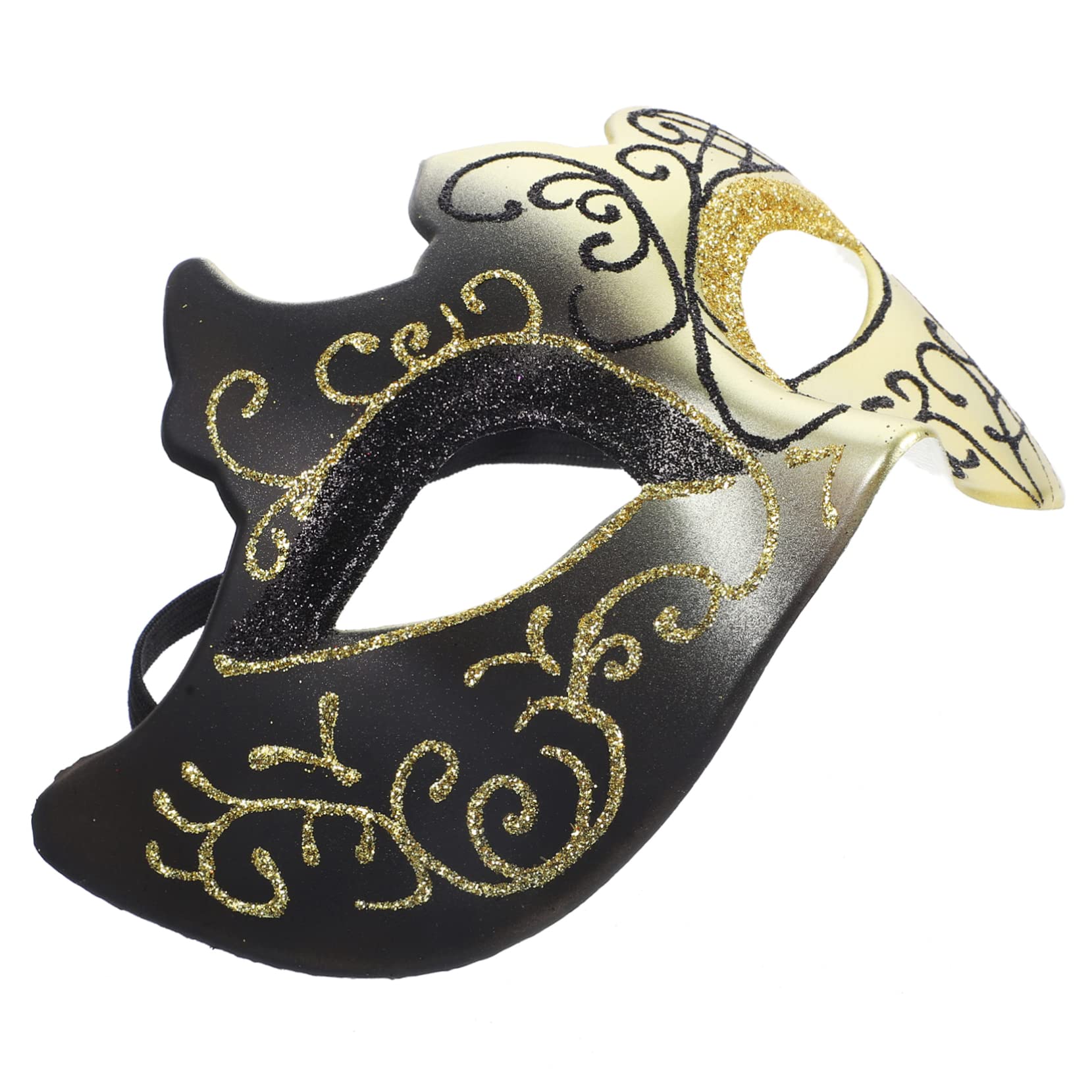 VALICLUD Dancing Party Prop Masquerade Mask Half Face Costume Accessory for Women's Festival Decorations Golden