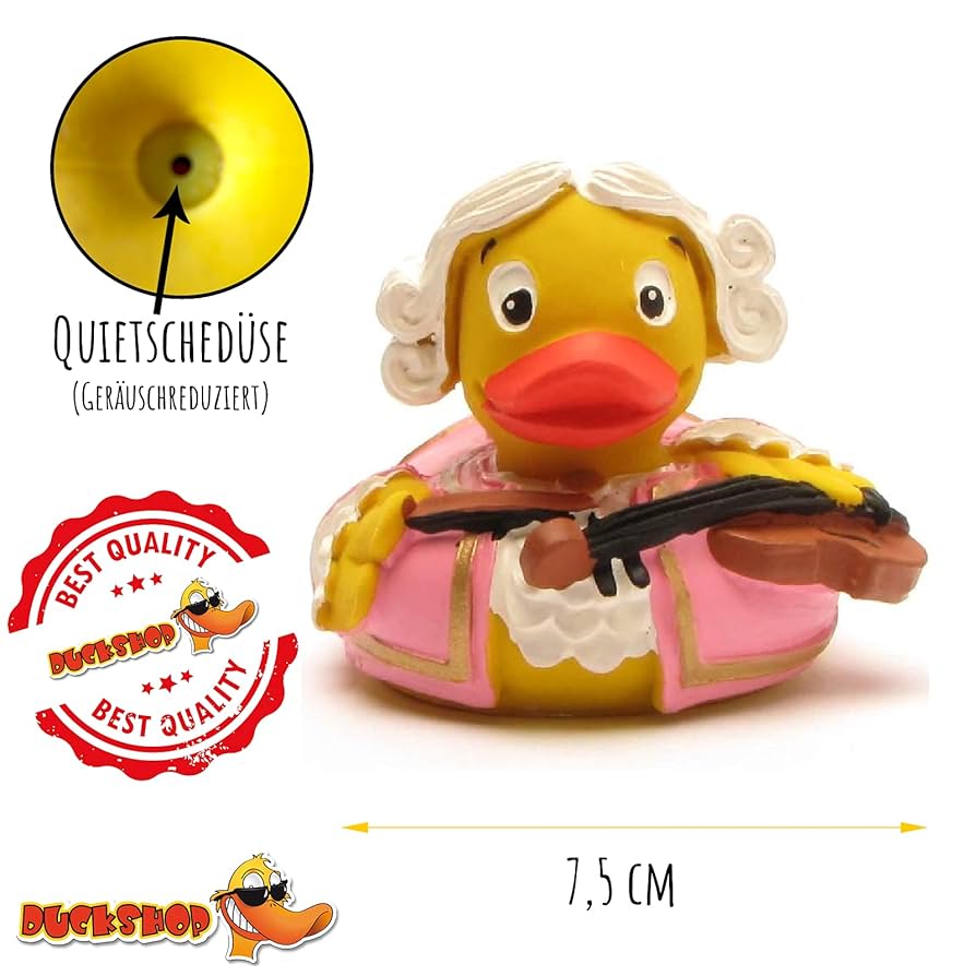 ♔︎ あひる ♔︎ Amazon.co.jp: Rubber Duck Mozart in Pink - ゴム製のアヒル