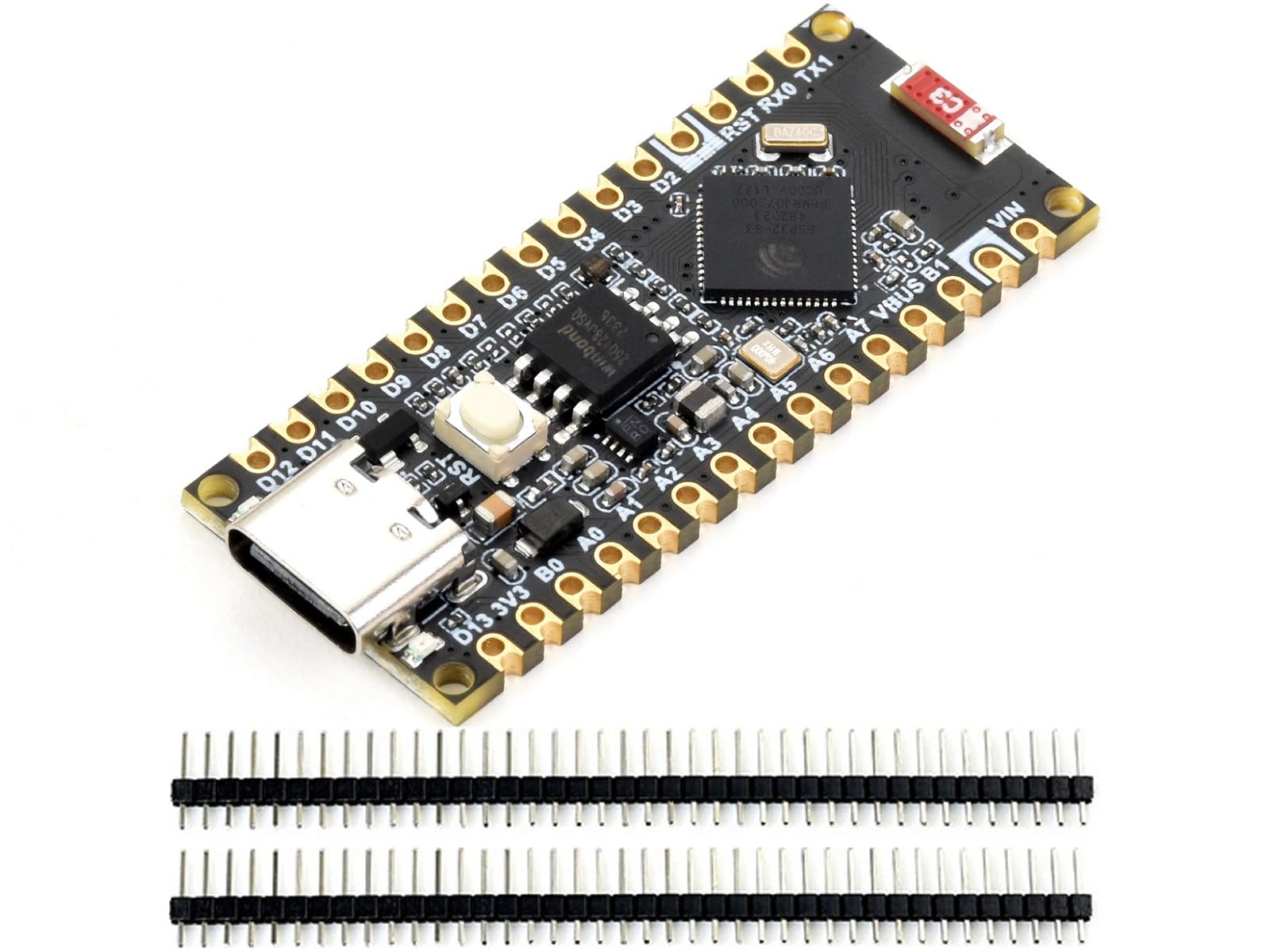 ESP32-S3-Nano Development Board Onboard Microcontroller ESP32-S3R8 Compatible with Arduino Nano ESP32, 2.4GHz Wi-FI and Bluetooth Le Dual-Mode Wireless Communication