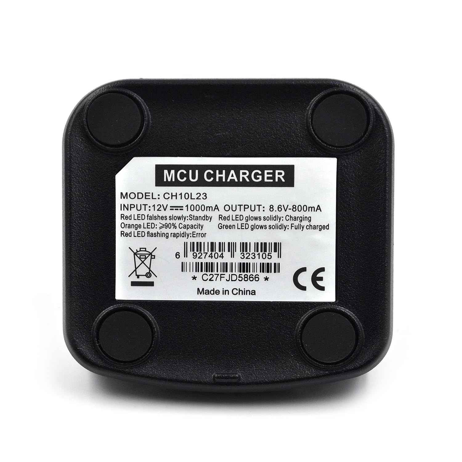 (2-Pack) CH10L23 Single Desktop Charger For Hytera Two-Way Radio Batteries BL1506, BL2018 - Fits BD502, BD552, BD612 Series