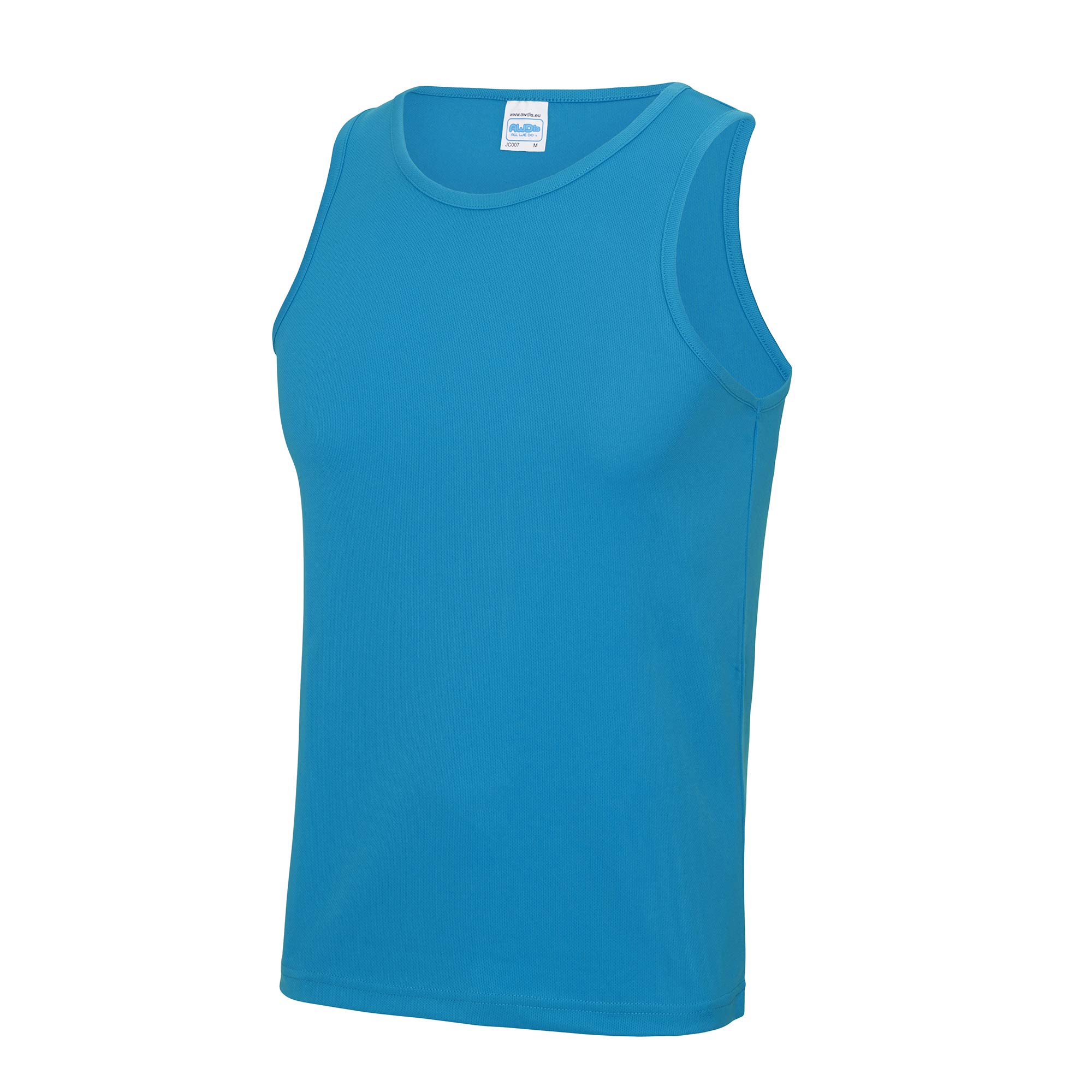 Just Cool Men's Sapphire Blue Sports Gym Plain Tank / Vest Top (Xl) (Sapphire Blue)