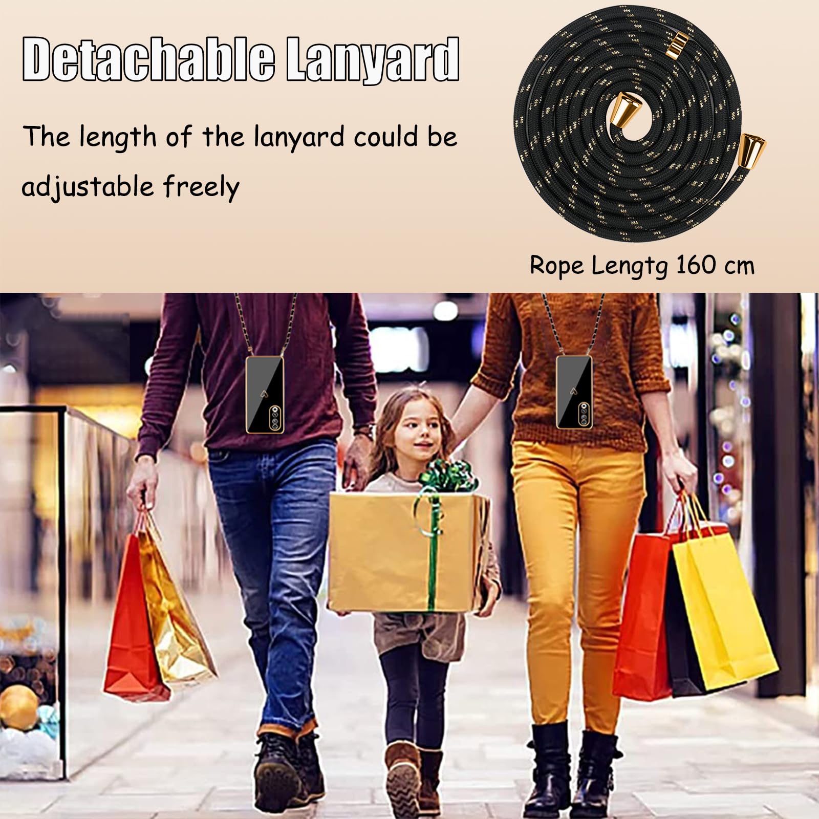 Custodia Per Honor 90 Con Cordino - Motivo Leopardo, Antiurto, Silicone TPU - Foto 8