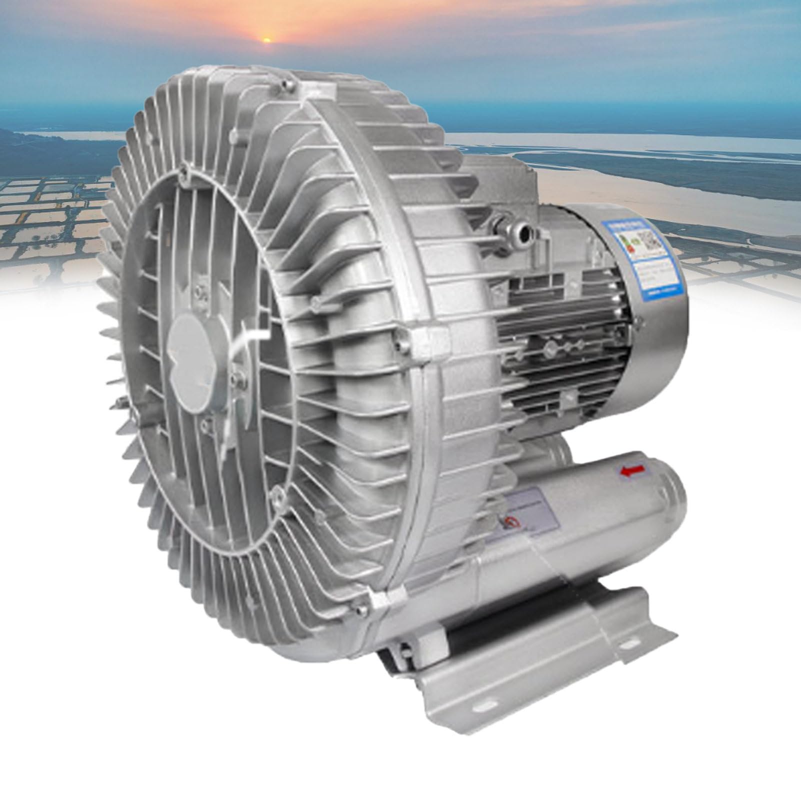 Pvxa Ide Channel Centrifugal Blower,Large Airflow Type High-Pressure Vortex Ring Blower, Regenerative Blower, for Air Blowing or Suction ThreePhase-4000W/5.36HP