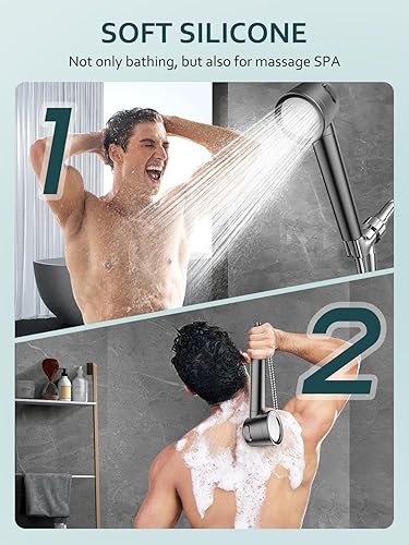 Miniatura 7 de Filtered Shower Head with Handheld, 3 Modes High Pressure Shower Heads, Shower Head with Filters 18 Layers for Hard Water, Remove Chlorine and