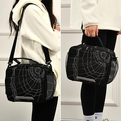 Miniatura 10 de Bolsa de almuerzo con aislamiento para videojuegos, contenedor de alimentos para adultos, hombres y mujeres