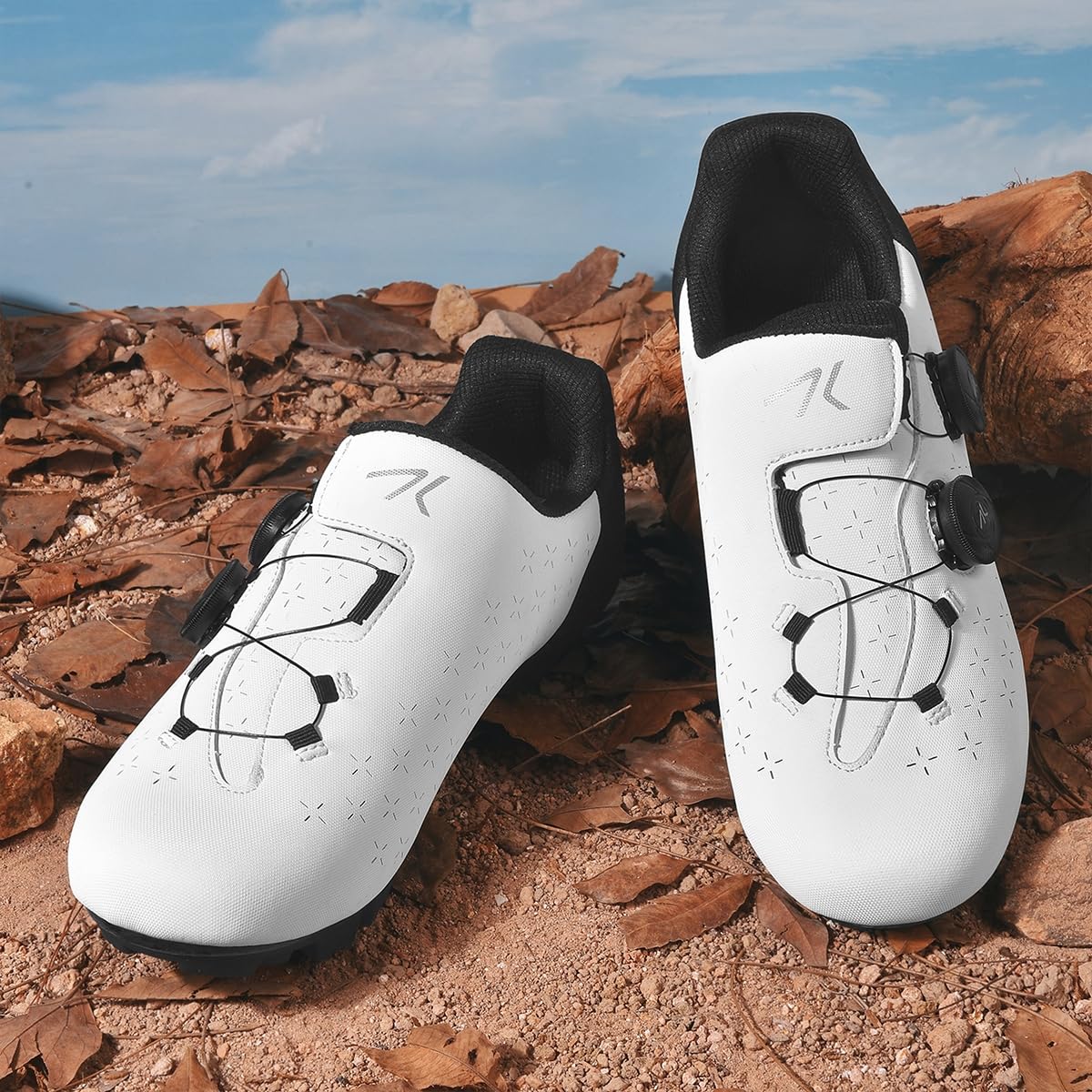 Zapatilla de Ciclismo MTB Hombre Mujer Zapatos Bicicleta de Montaña Exterior Compatibles con SPD Lock System para Deportes al Aire Libre