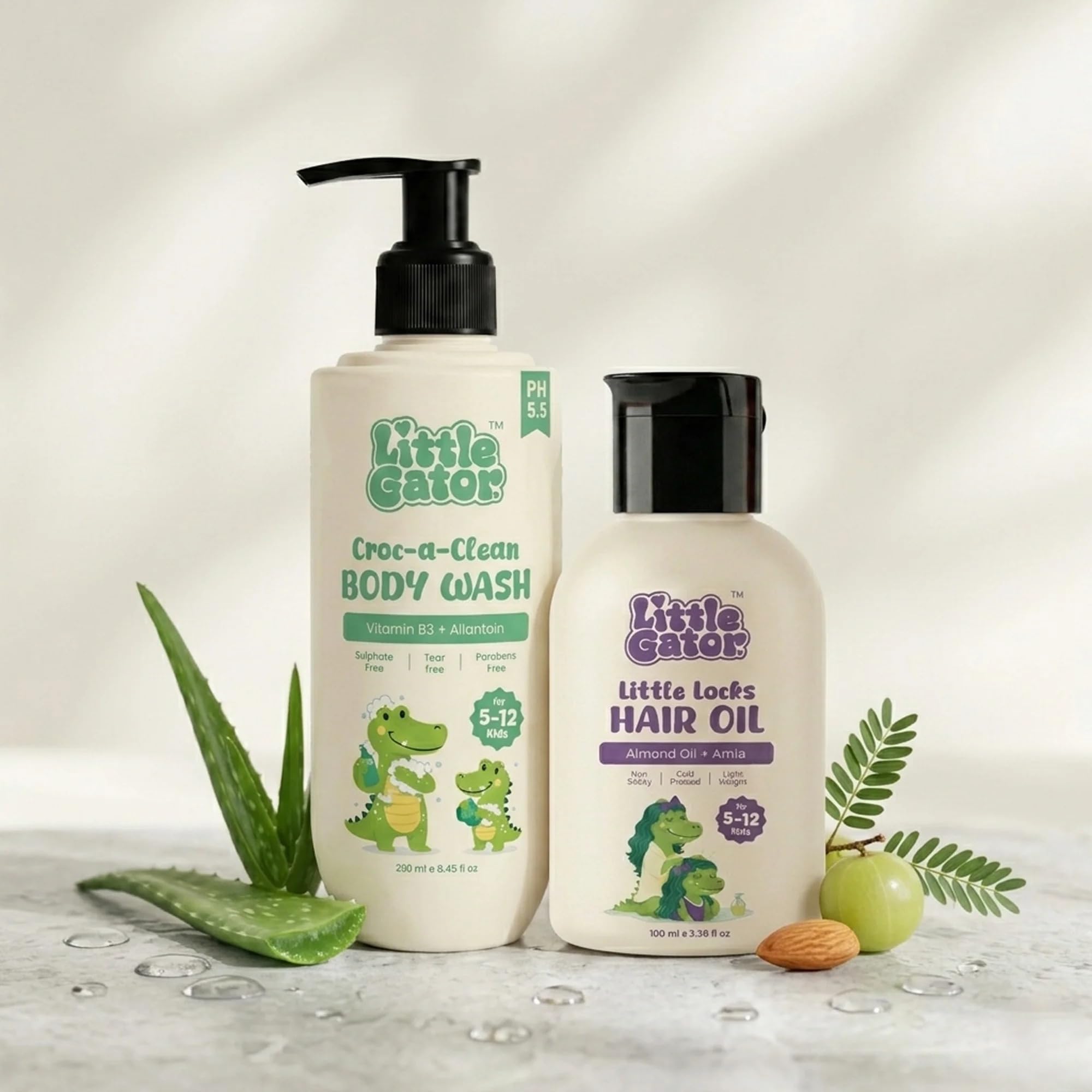 Kids Body Wash & Hair Oil Combo, 280ml+100ml-image-13