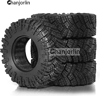 Amazon | Chanjorlin 1.9 RC クローラー ホイール タイヤ OD 98mm 1/10