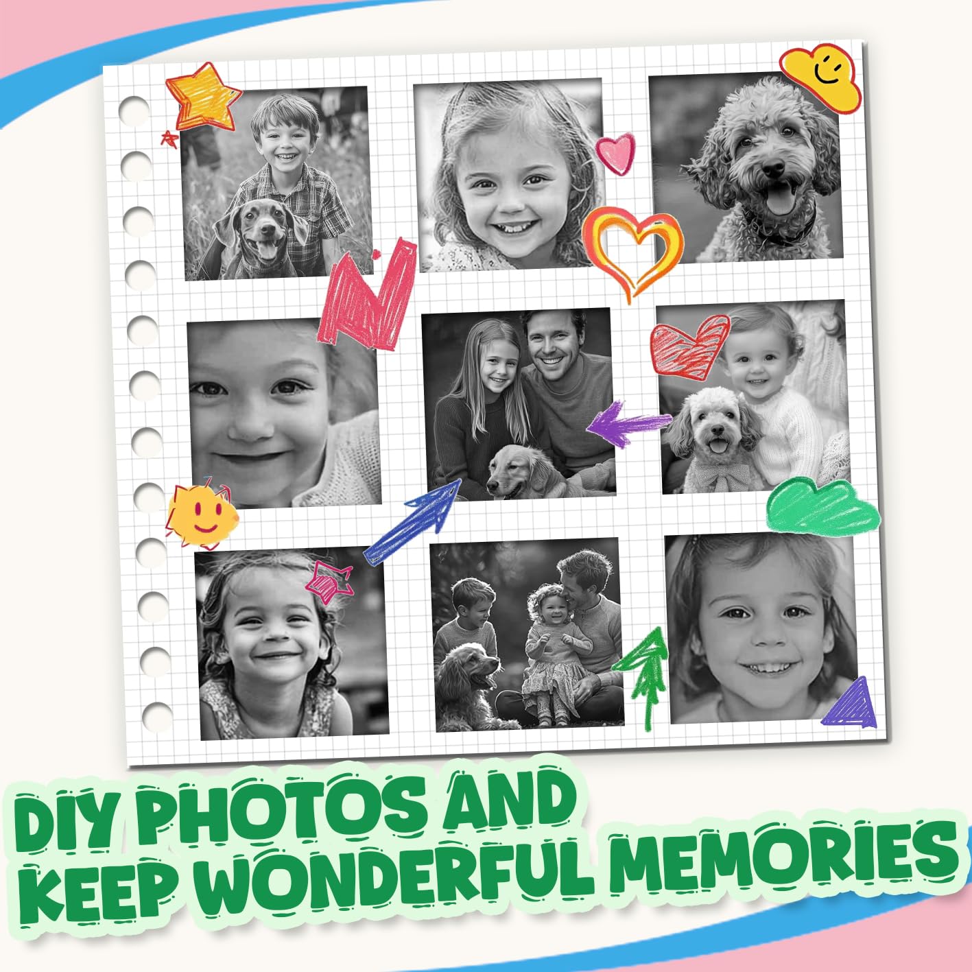 720 Pcs HD Photo Paper for Kids Camera Print Kids Camera Pier Rolls Compatible with Most Kids Cameras - Image 4