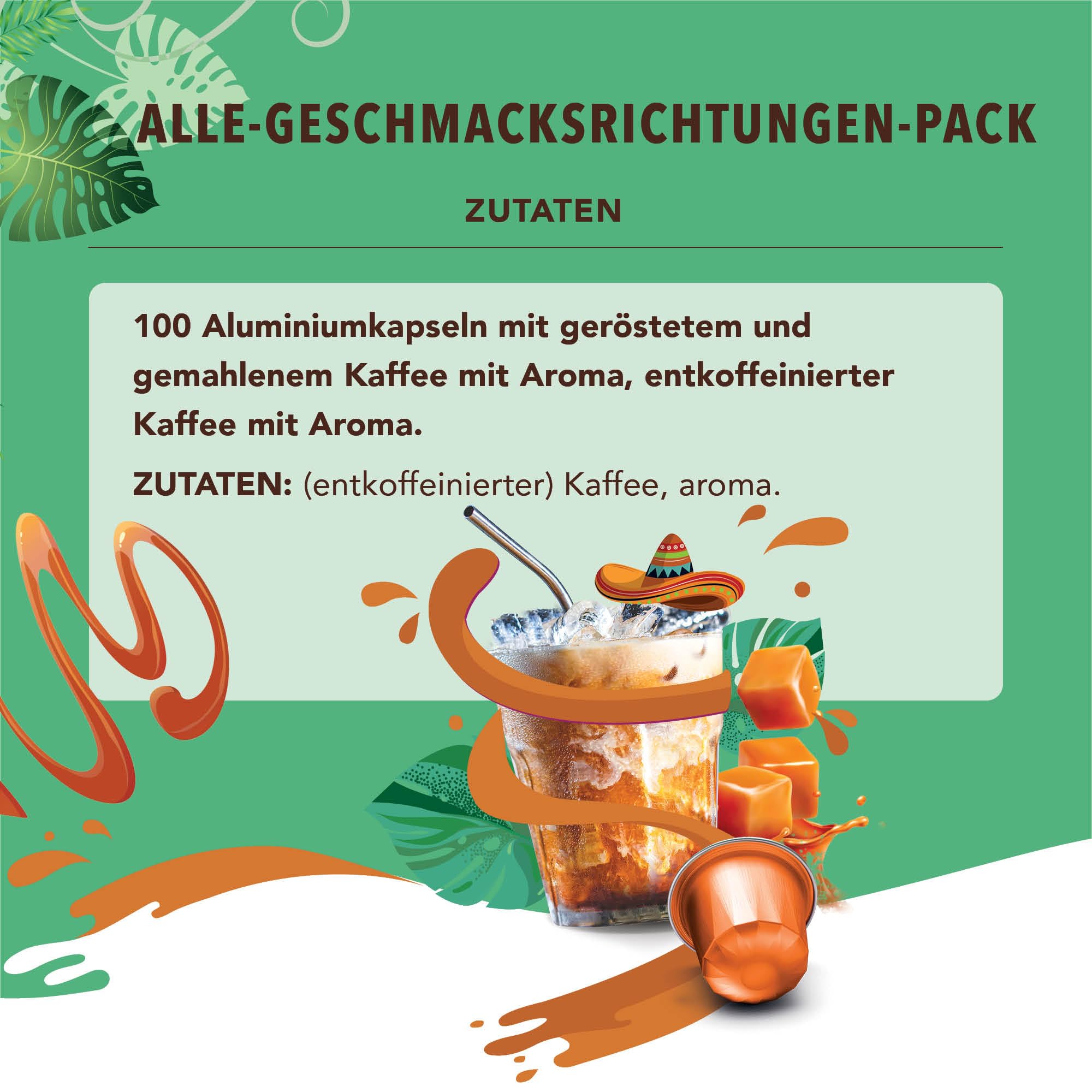 Belmio Kaffeekapseln Nespresso Kompatibel, Alle Sorten Pack, Mittelstark Geröstete Kaffeekapseln, Intensität 6 und 7, authentische belgische Qualität, 8 Geschmacksvarianten, 100 Kapseln