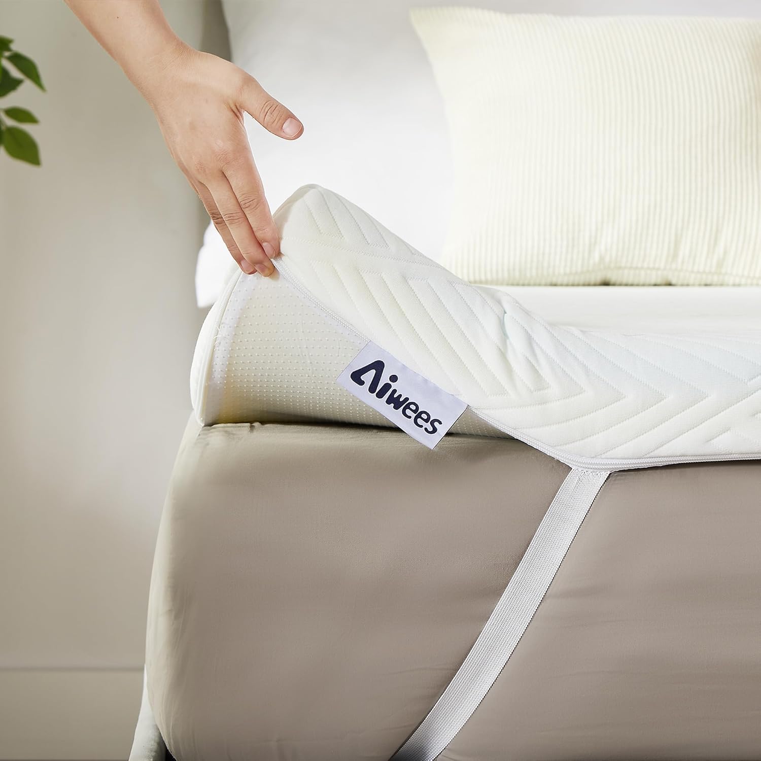 3 Inch Twin XL Mattress Topper, Memory Foam Mattress Topper, Premium Soft Topper for Back Pain, Bed Topper with Removable Soft Cover