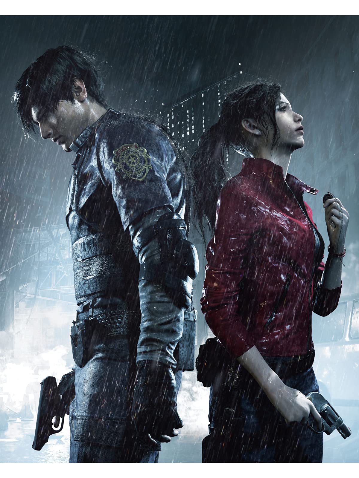 Anime Resident Evil: Infinity Darkness. Leon and Claire Poster - 40x50 cm