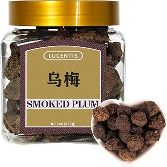 Smoked Plum 250g 8.81oz Chinese Dried Fruit, Dark plum, Wumei, Traditional Sour-Plum for Homemade Suanmeitang,,