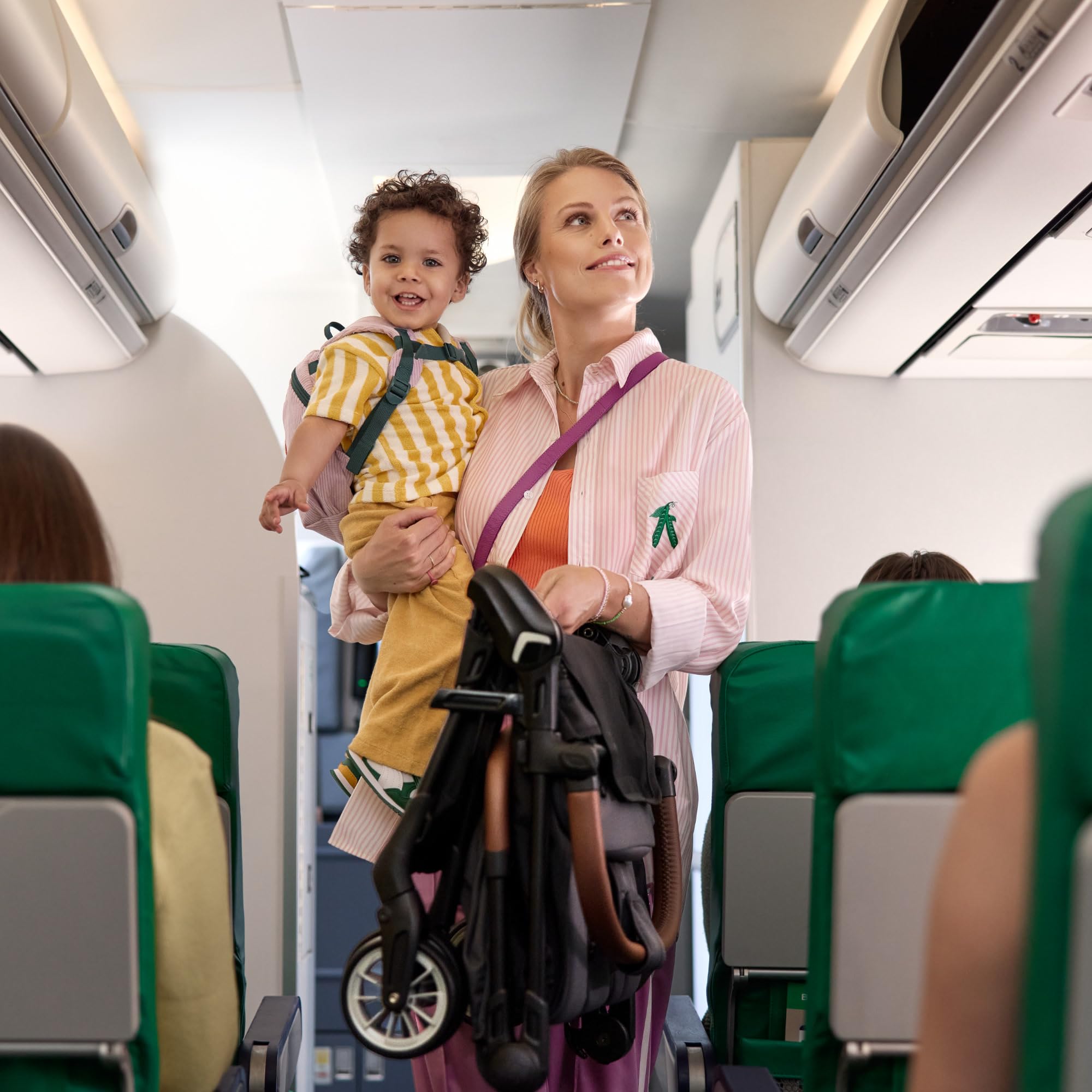 Bebeconfort Zephir, poussette bébé compacte, 0 à 4 ans (22 kg max.), poussette de voyage légère (5.6 kg), autorisée en bagage cabine, siège inclinable et position allongée, panier, Mineral Graphite