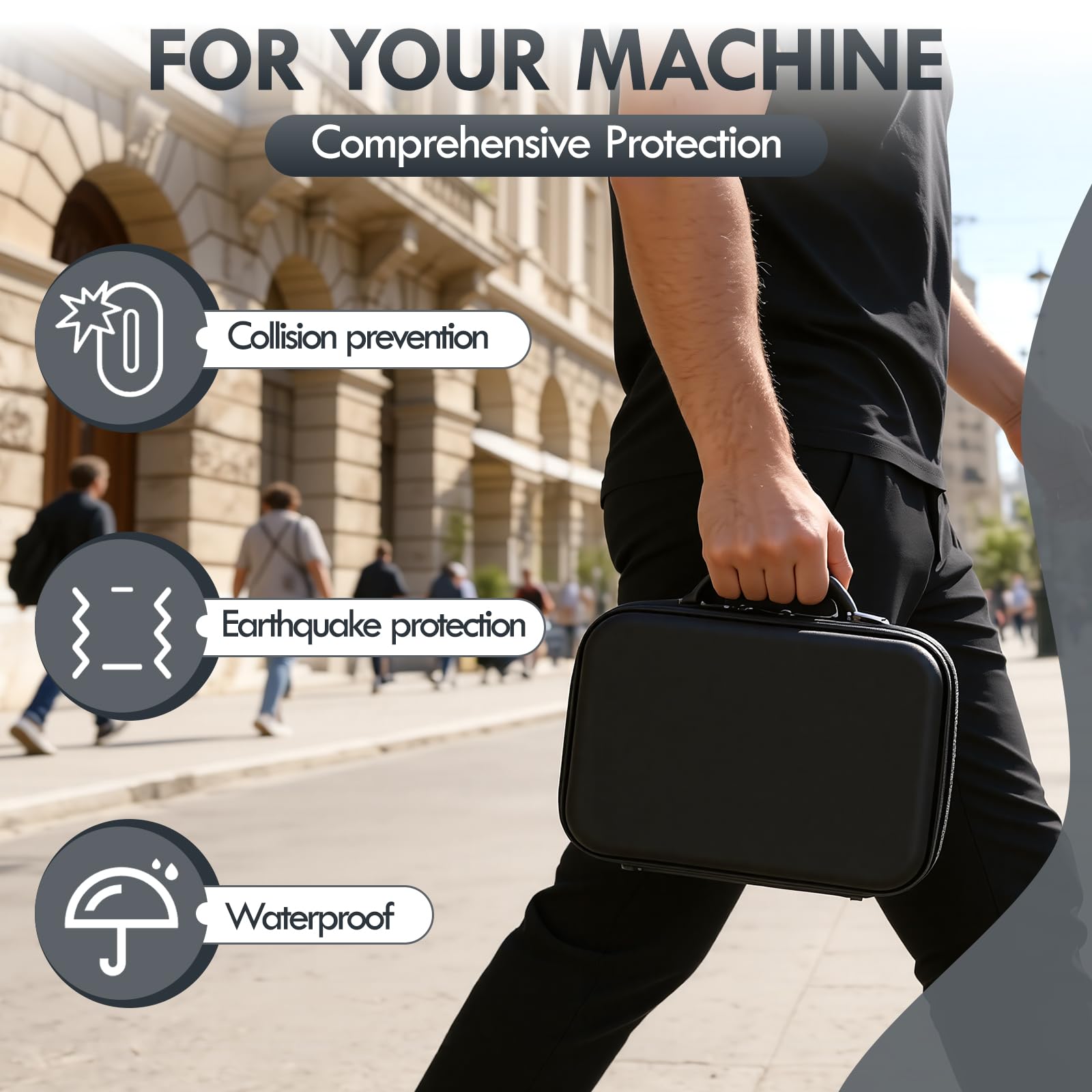 Bolsa de transporte para DJI Osmo Action 6 accesorios con correa de hombro Osmo Action 6 piel sintética bolsa de transporte para DJI Osmo Action6/5 Pro/4/3 combo estándar cámara de acción de vlogging