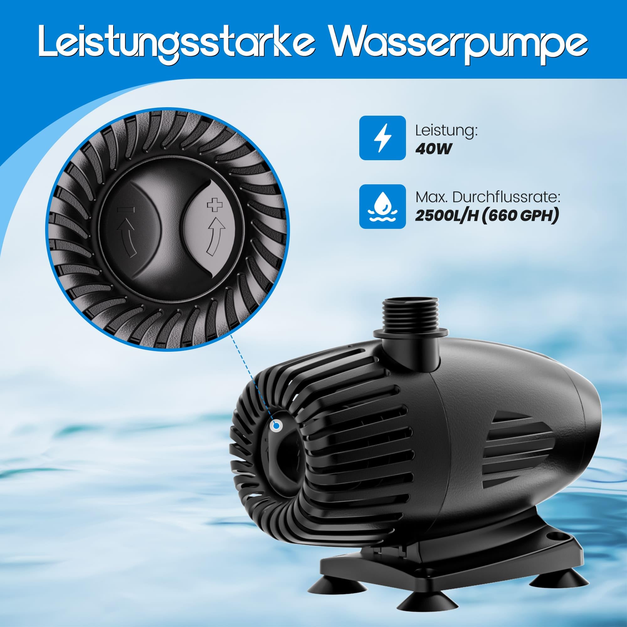 Biling Set de 70 W solar para estanque, cascada, 30 cm, acero inoxidable, bomba de rebosadero, cascada y tubo duradero, decoración para estanques de koi, piscina, arroyos, estanques de jardín, terraza
