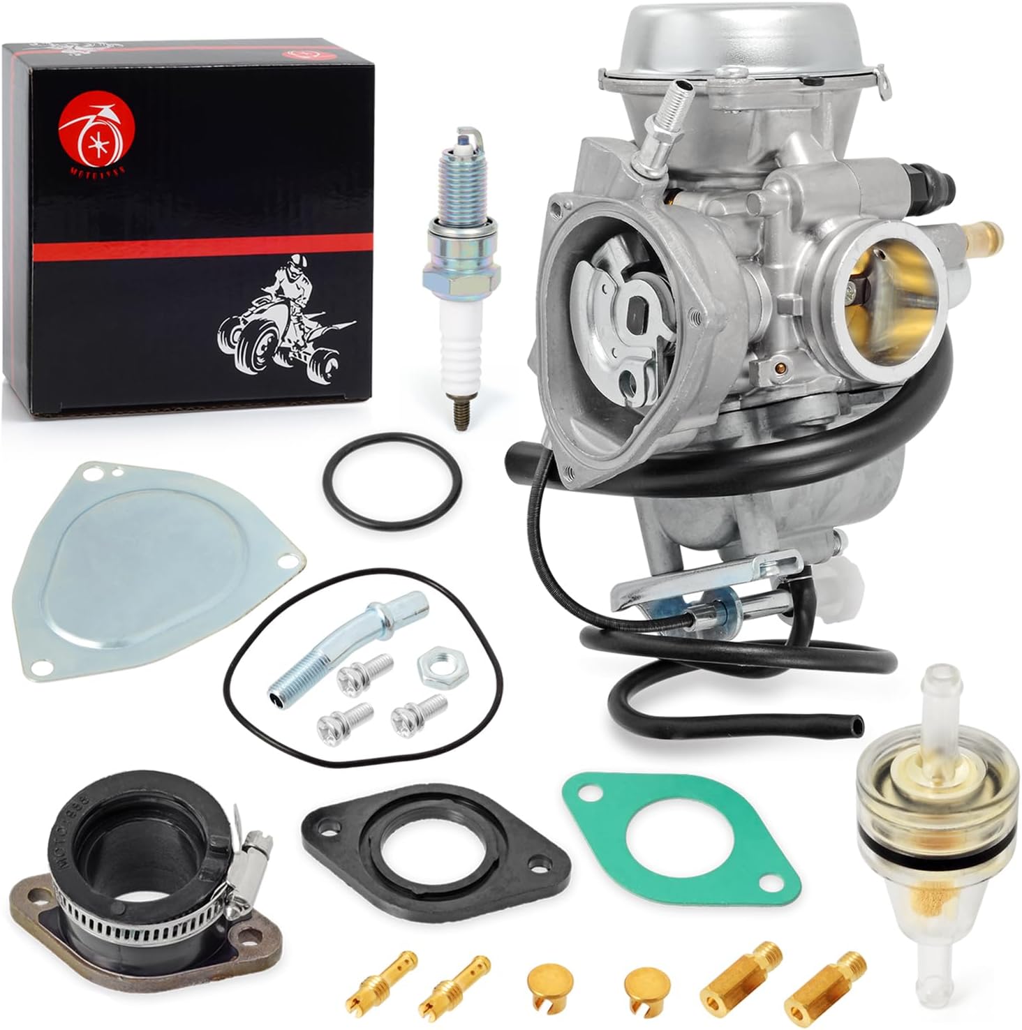 Carburetor Carb and Intake Manifold For Suzuki LT-F250 Ozark 250 2002-2014