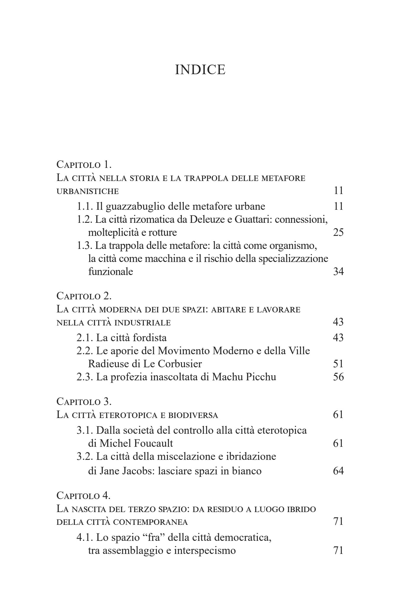 La città del quarto spazio
