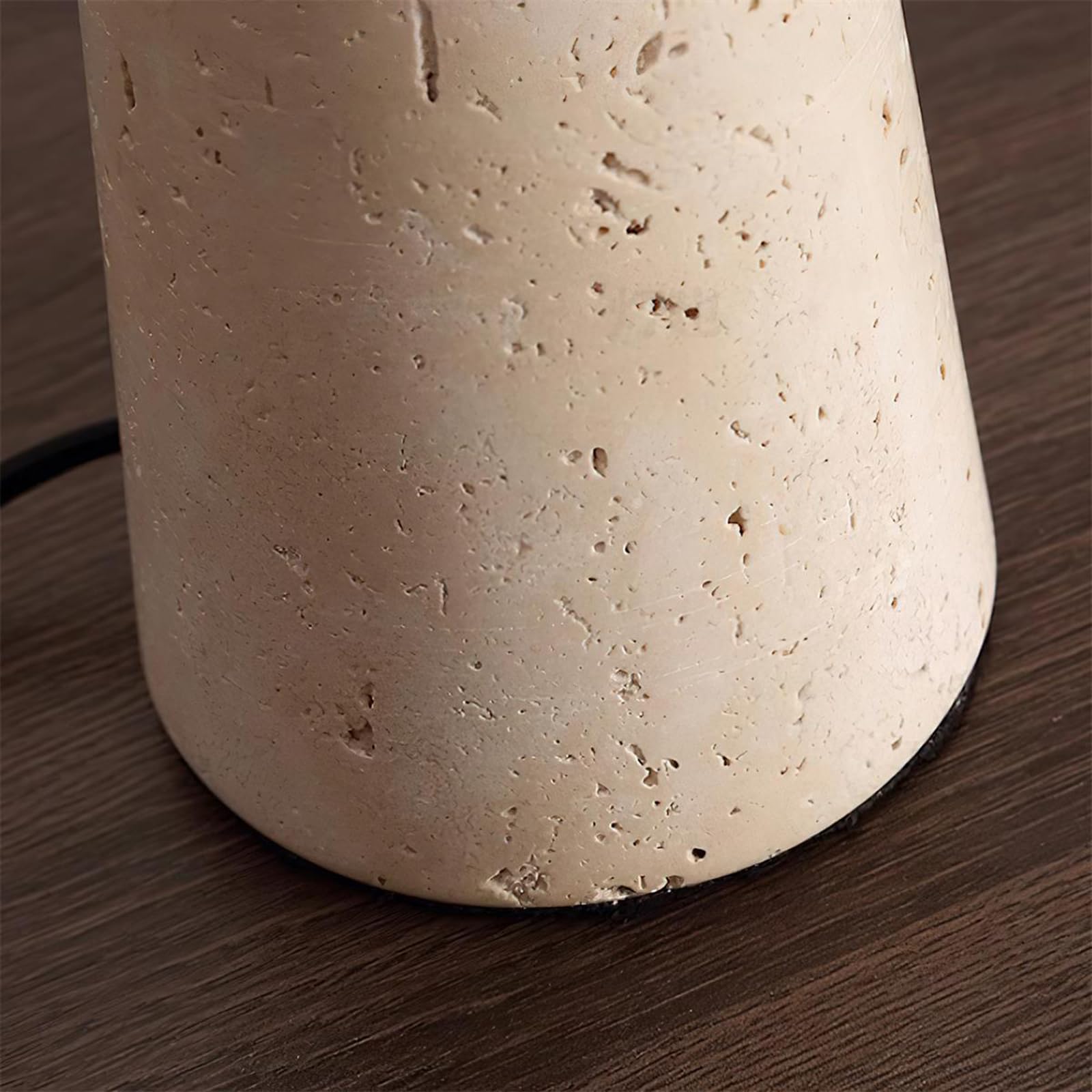 Lampa Stołowa Z Naturalnego Trawertynu, Lampa Biurkowa Z Kamienia W Stylu Minimalistycznym W Duchu Wabi-sabi, ściemnialna Lampka Nocna, Rzeźba Artystyczna Jako Dekoracja Do Sypialni Salonu Przedpokoju