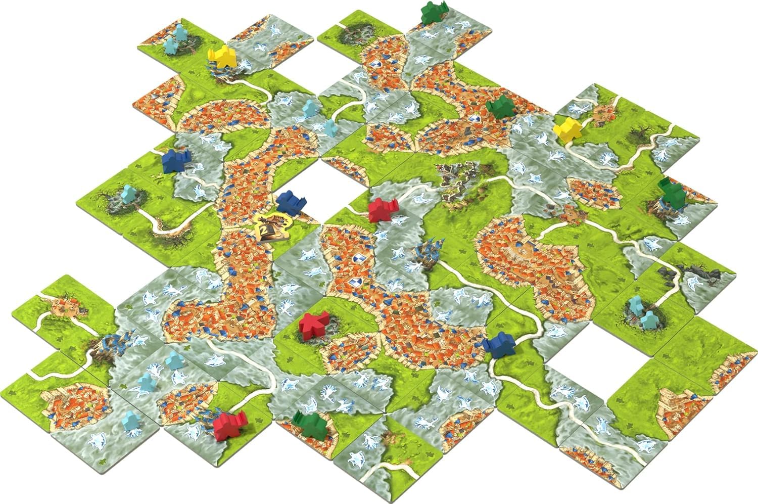 ASMODEE Hans im Glück | Carcassonne: Schatten und Nebel | Gesellschaftsspiel | Spielsteine | ab 8 Jahren | 1-5 Spieler | 35 Minuten (HIGCARFC01FR)