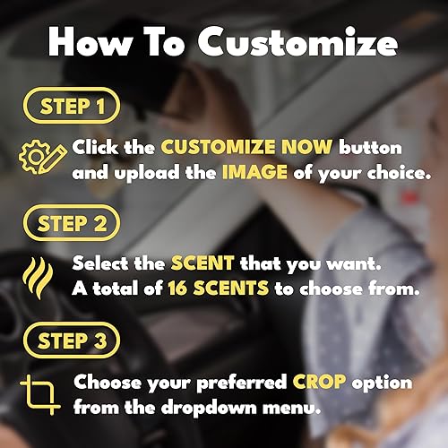 Vista 34 de Ambientadores personalizados con imagen – Ambientador personalizado para coche con cara divertida – Ambientador de aire personalizado para colgar