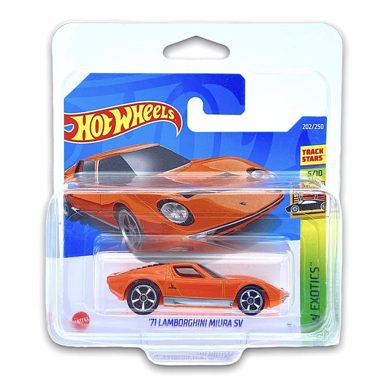 Hot Wheels '71 Lamborghini Miura SV (Orange) 5/10 HW Exotics 2022