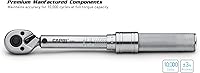 Vista 2 de Capri Tools 31200 30-150 Inch Pound Industrial Torque Wrench, 1 4" Drive, Matte Chrome