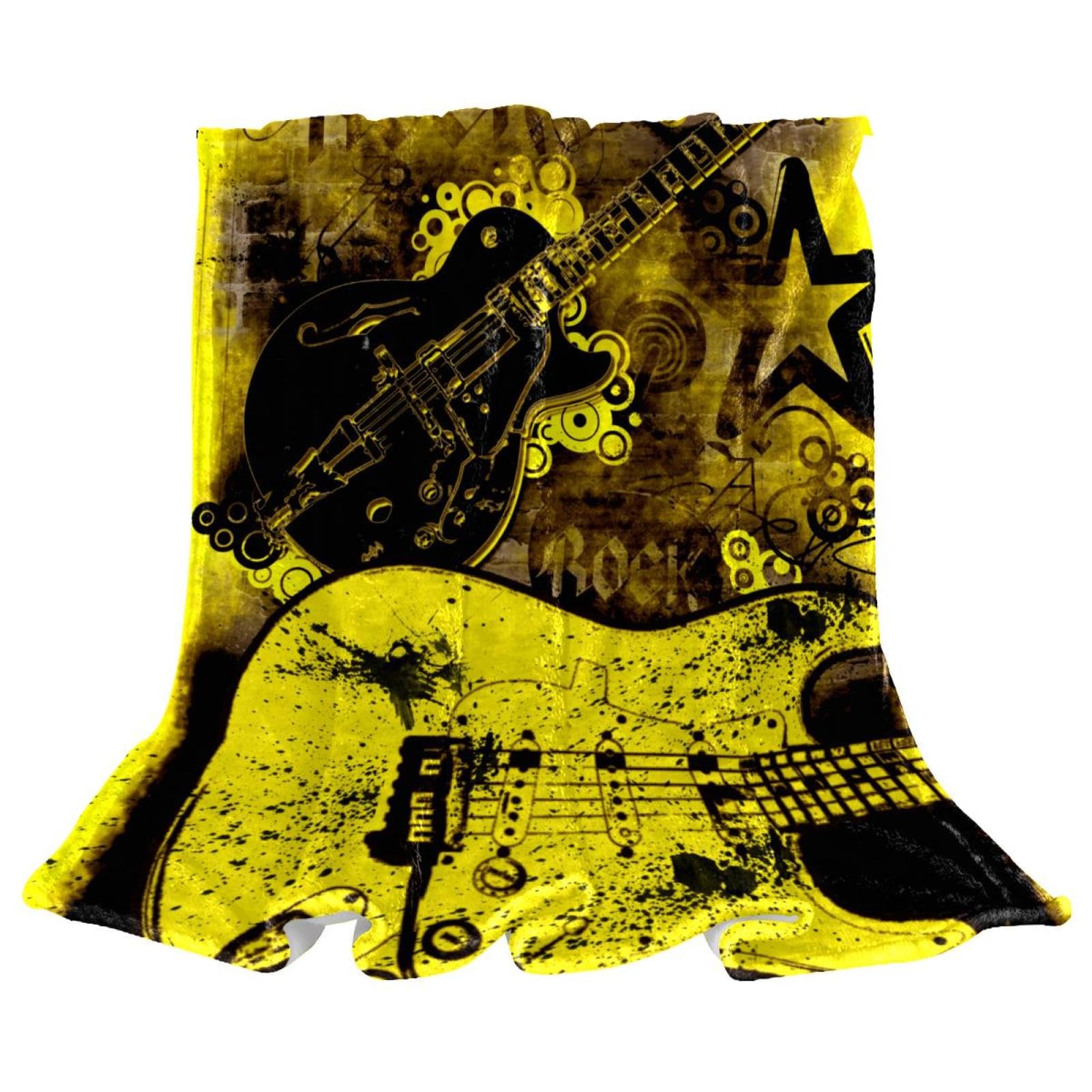 Couverture polaire rock retro chaude pour ne plus avoir froid sur votre canapé