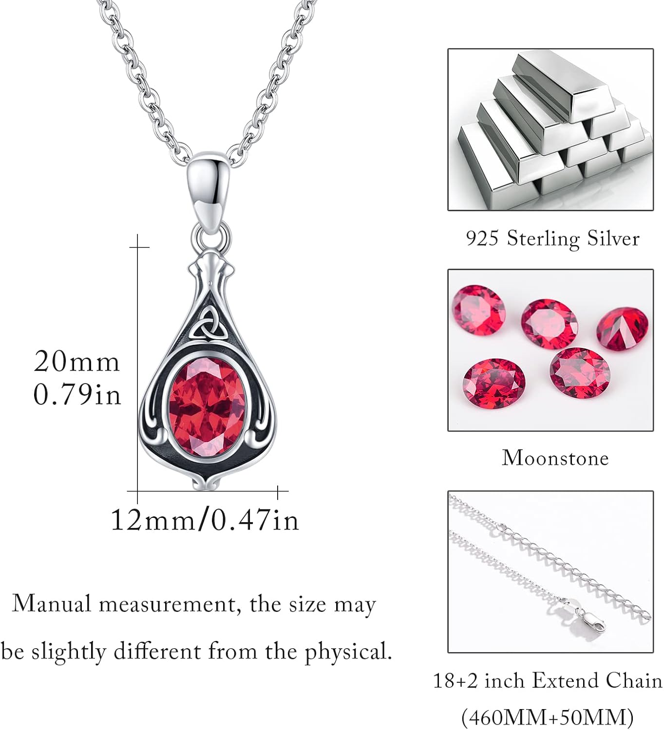 Urn Necklace for Ashes Cremation Jewelry 925 Sterling Silver Ashes Pendant Necklace Memorial Jewelry Gifts for Women Men Girls Boys - Image 5