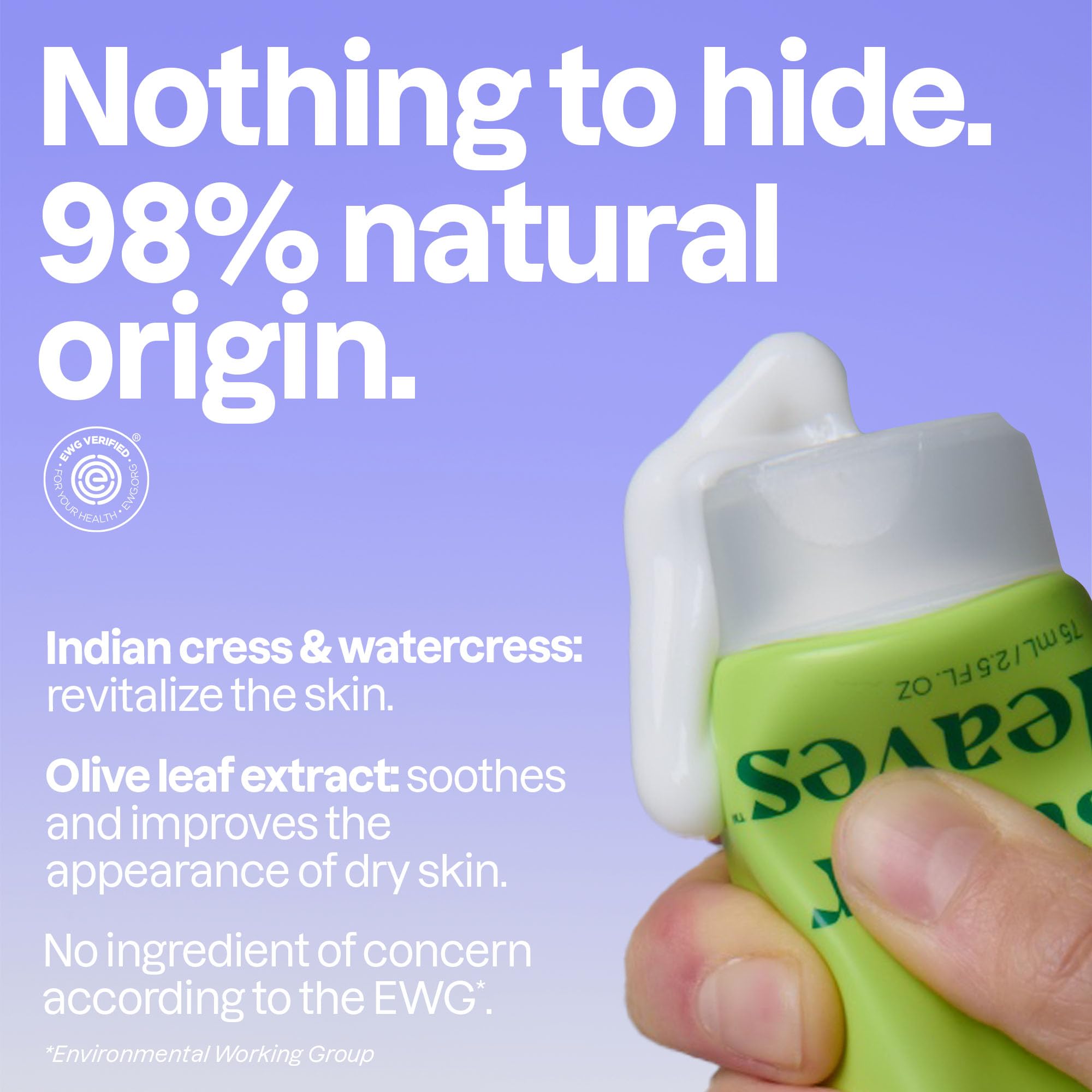 ATTITUDE ATTITUDE Hand Cream, Made in Canada, EWG Verified, Plant and Mineral-Based, Vegan Personal Care Products, Pear & Amber Scent, 75 mL in use