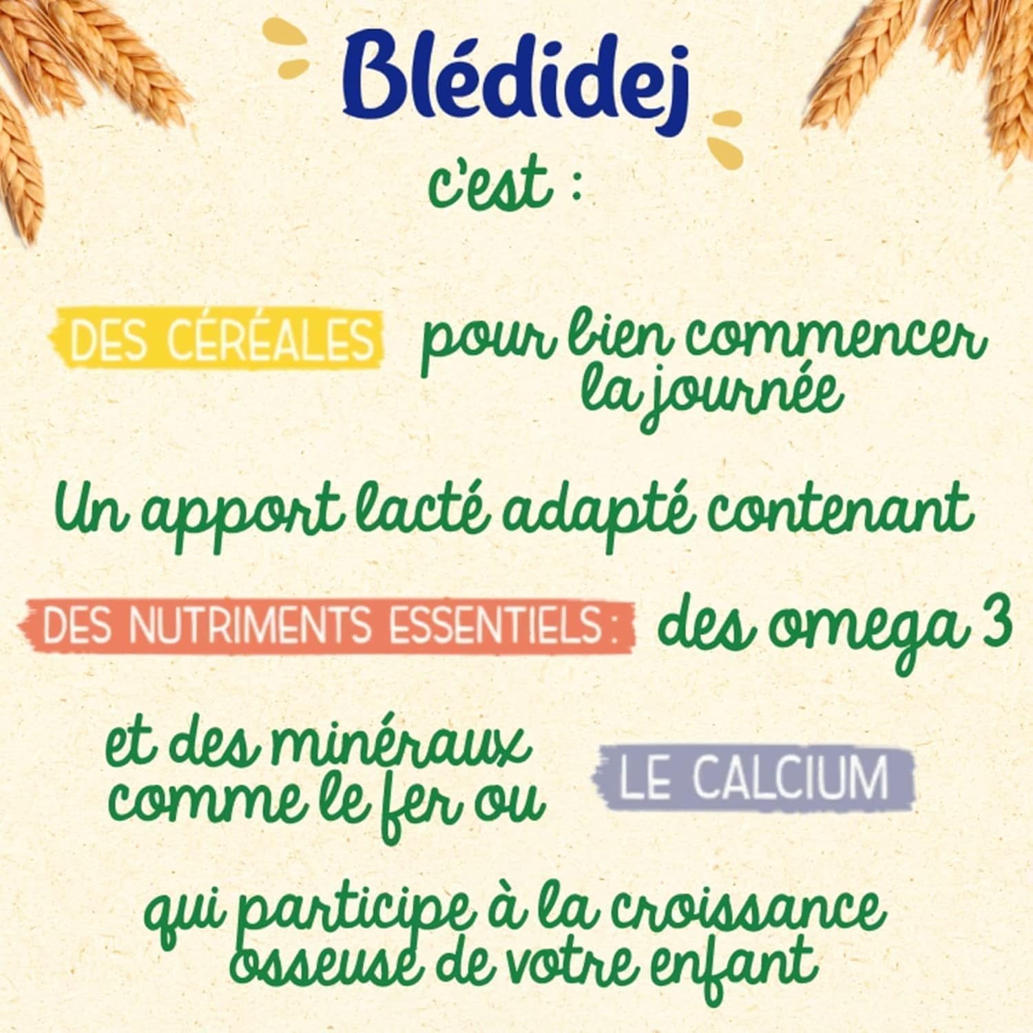 Blédina Blédidej - Céréales bébé Lactées Madeleine - Dès 9 Mois - 12 briques de 250mL (L'emballage peut varier)